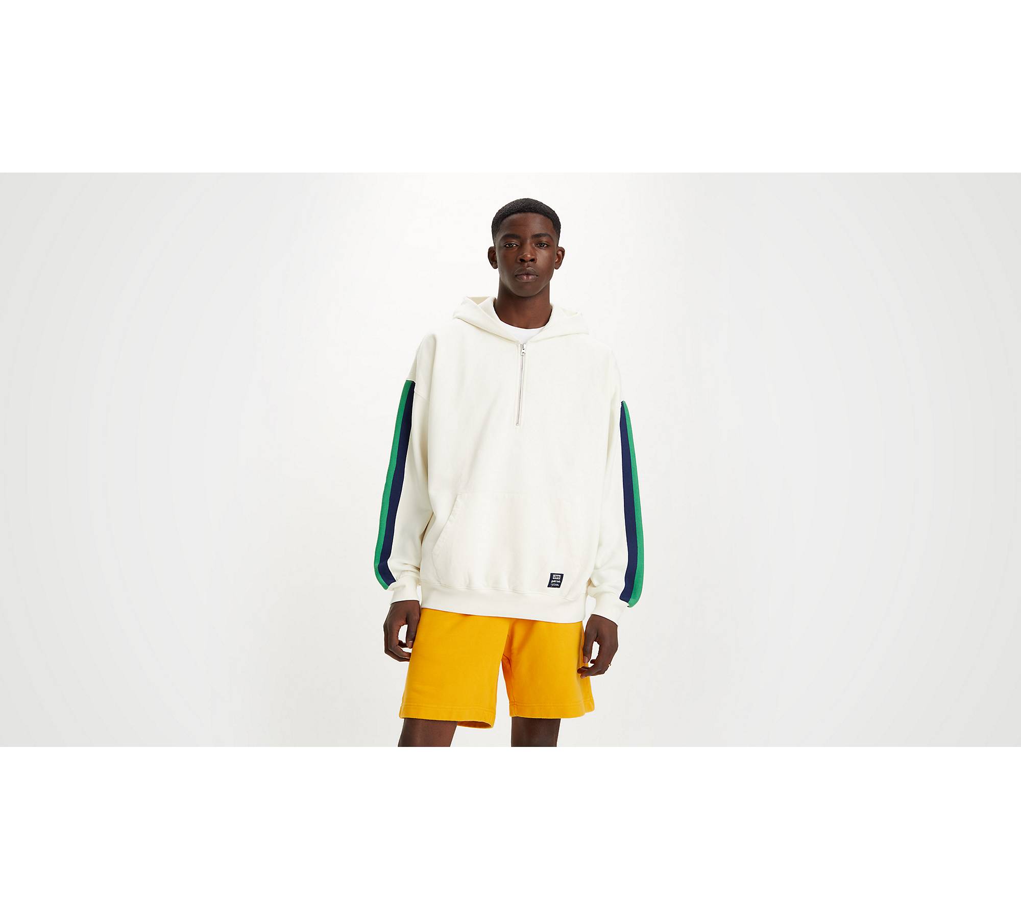 Gold Tab™ Half Zip Hoodie Sweatshirt - White | Levi's® US