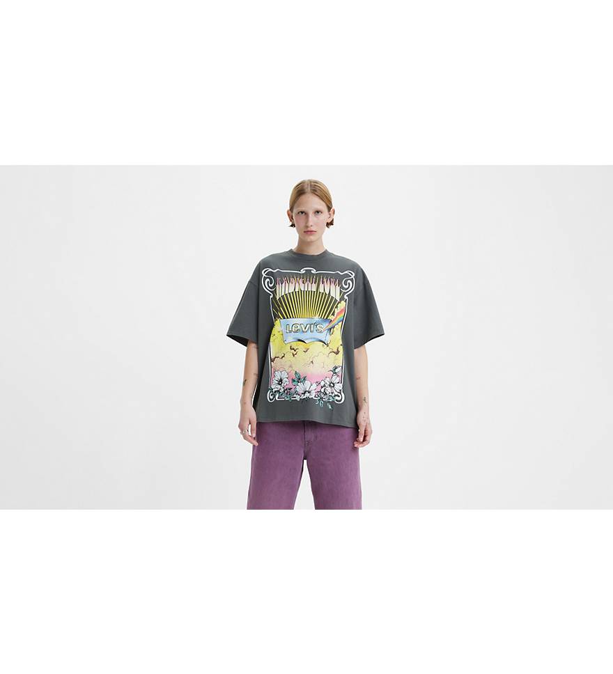 Levi's® Pride Graphic Short Stack T-shirt - Black | Levi's® US