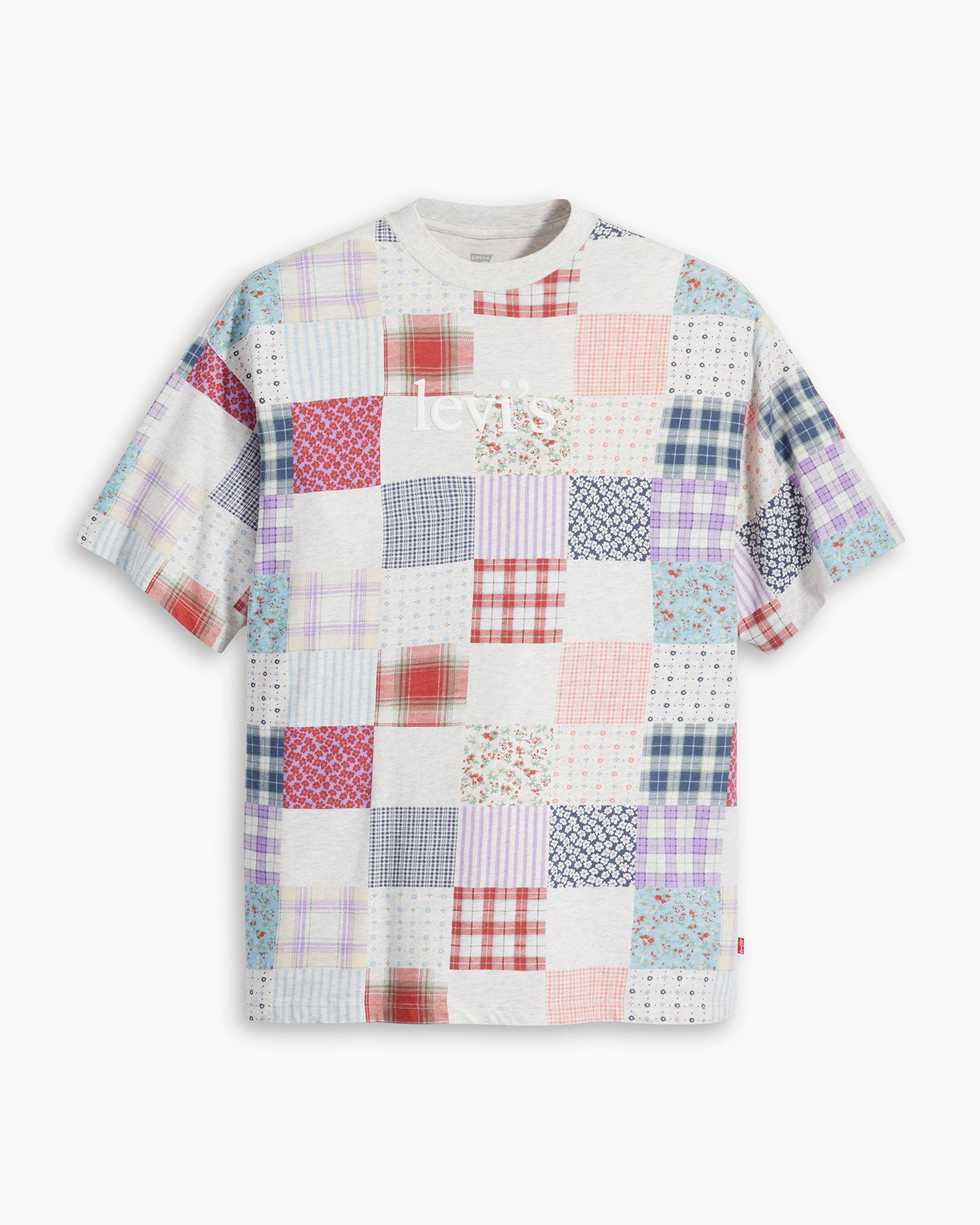 Graphic Patchwork Short Stack T-shirt - Grey | Levi's® US Graphic Patchwork Short Stack T-shirt - Grey | Levi's® US