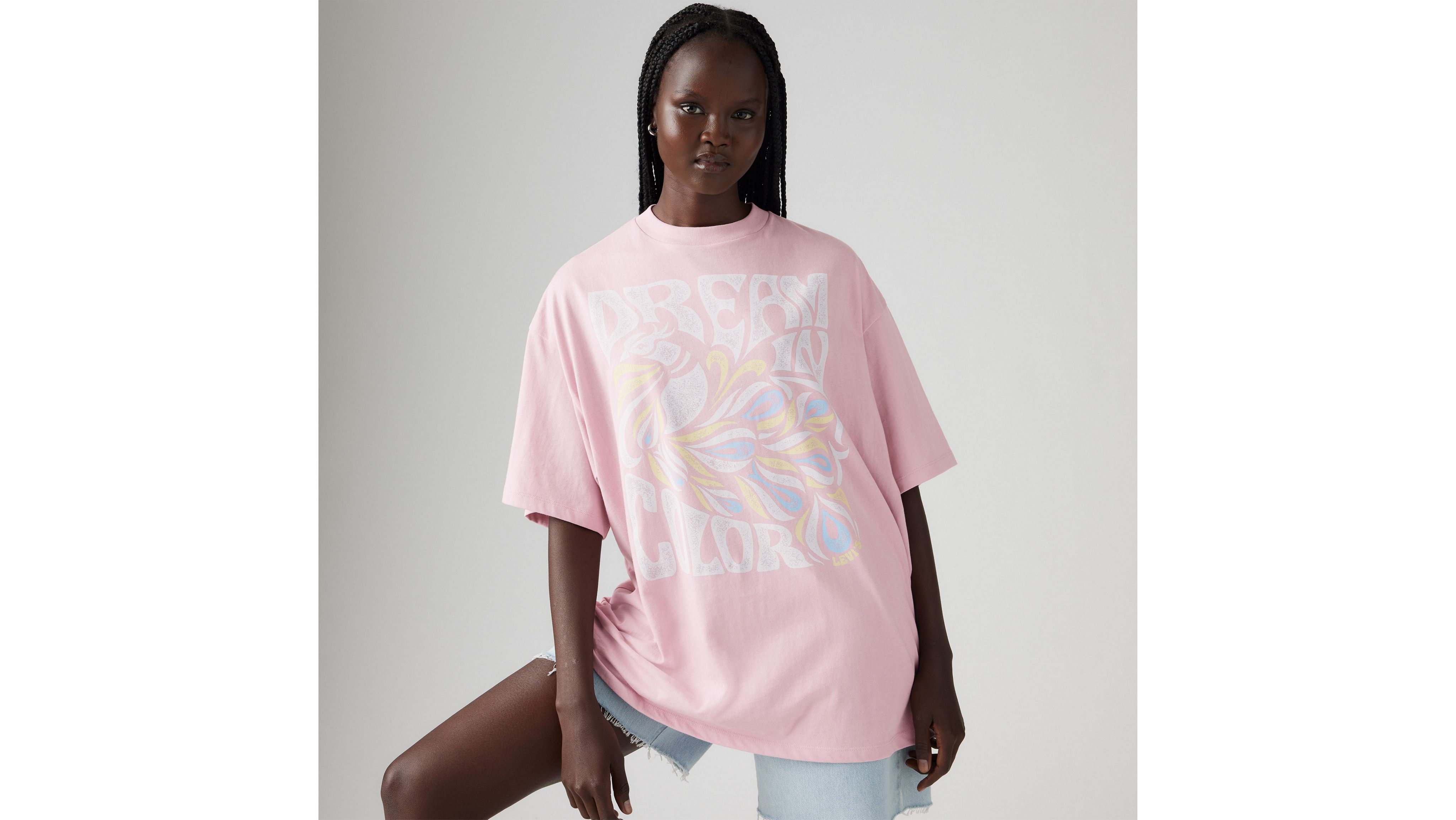 Levi's Graphic Short Stack T-shirt In Dream In Color