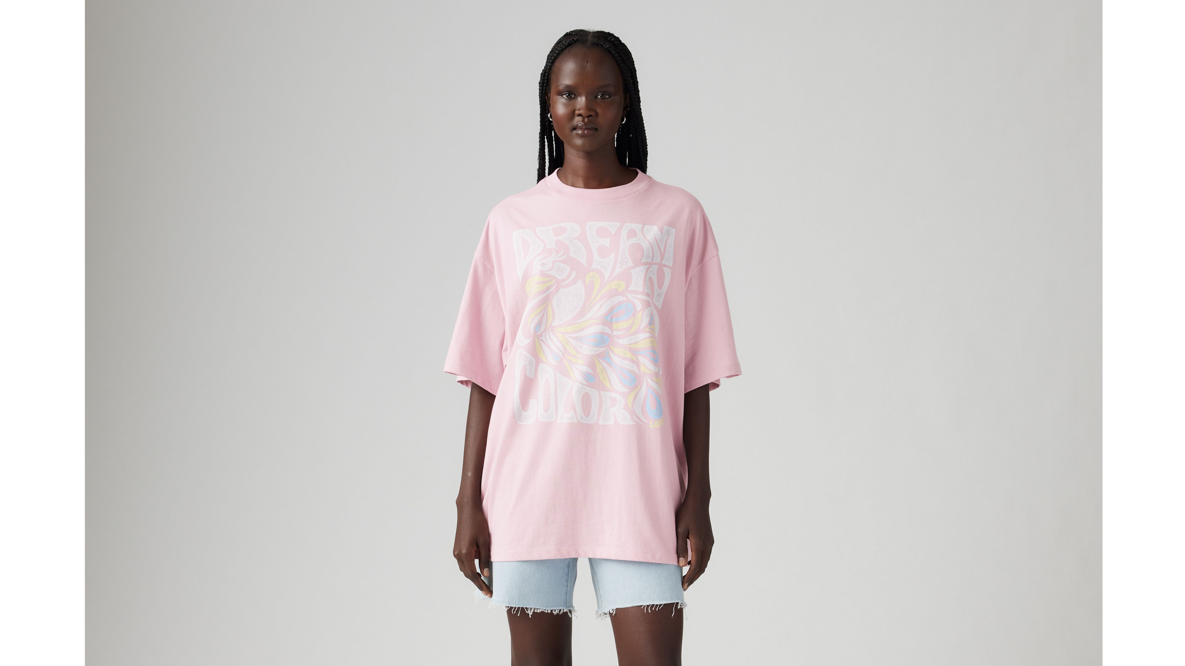 Levi's Graphic Short Stack T-shirt In Dream In Color