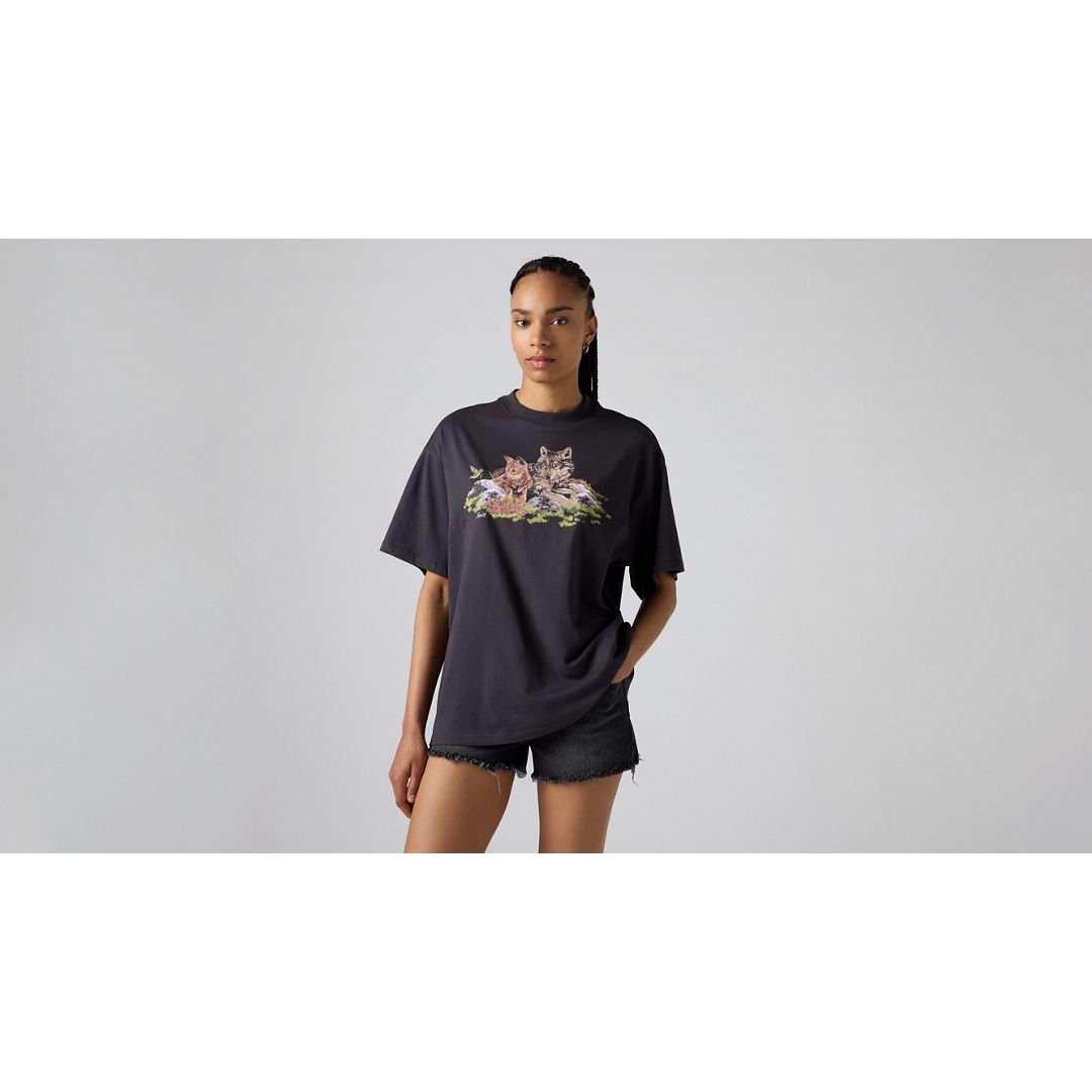 Levi's Graphic Short Stack T-shirt In Black