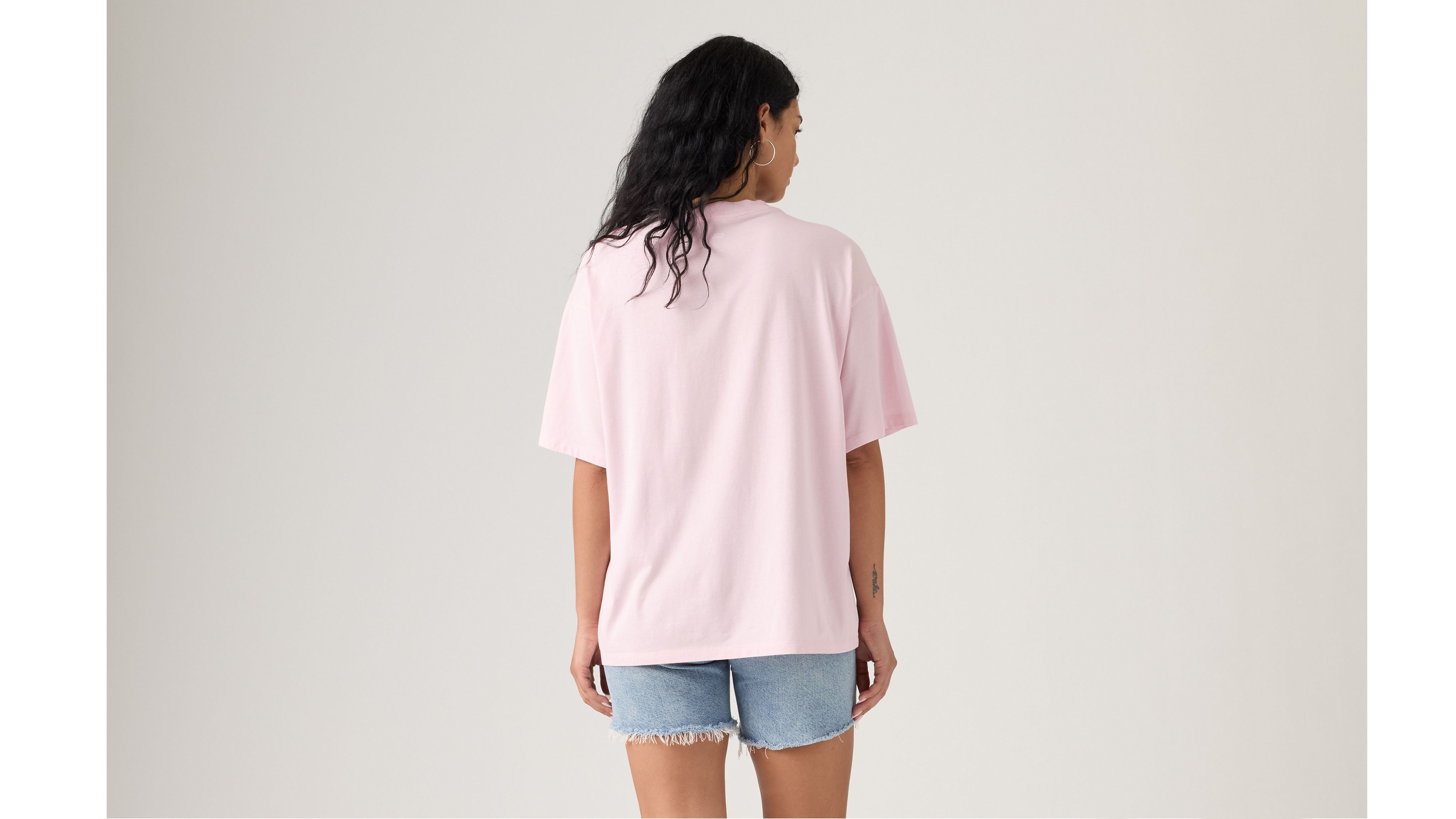 Levi's Graphic Short Stack T-shirt In Pink