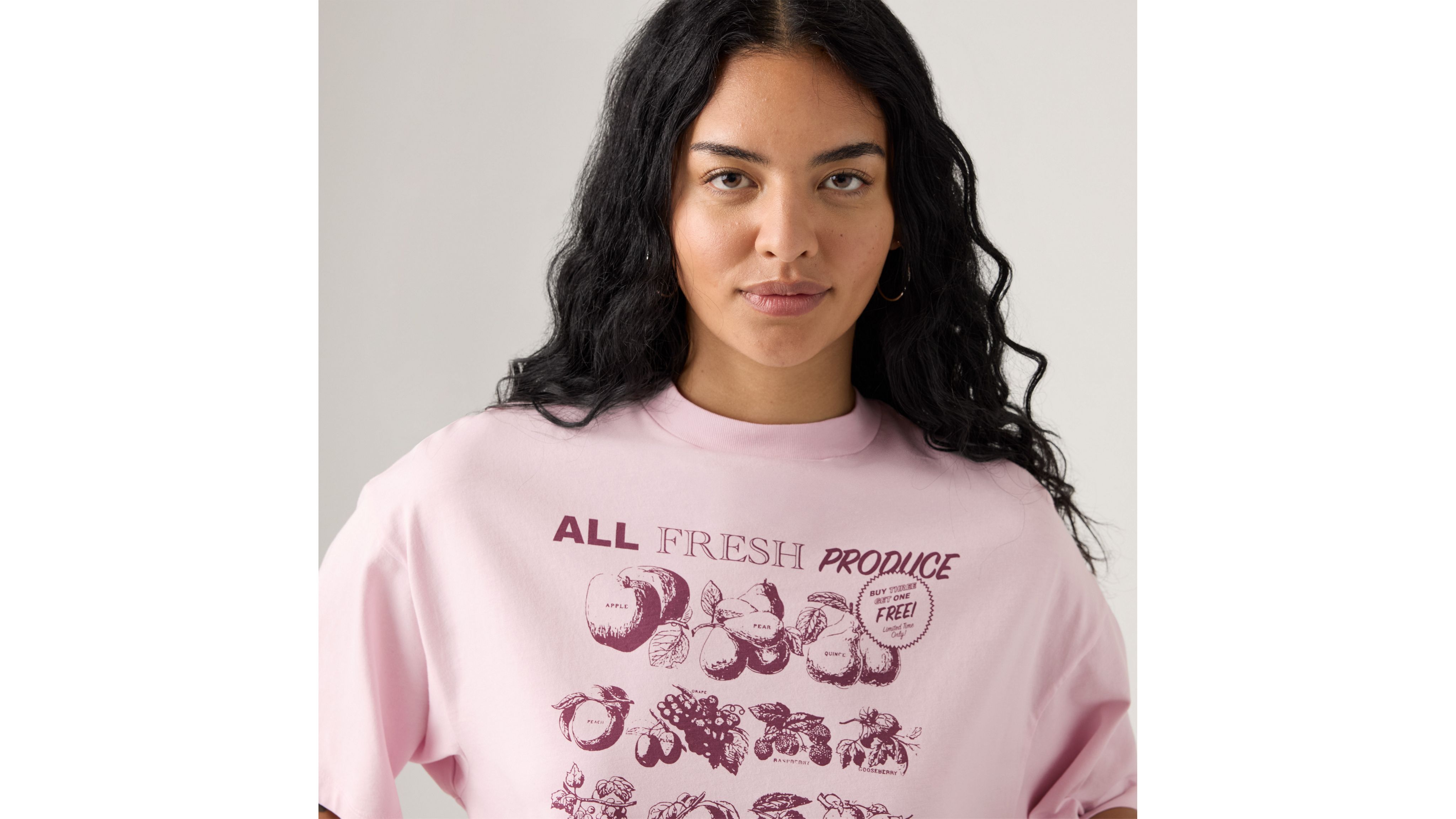 Levi's Graphic Short Stack T-shirt In Pink