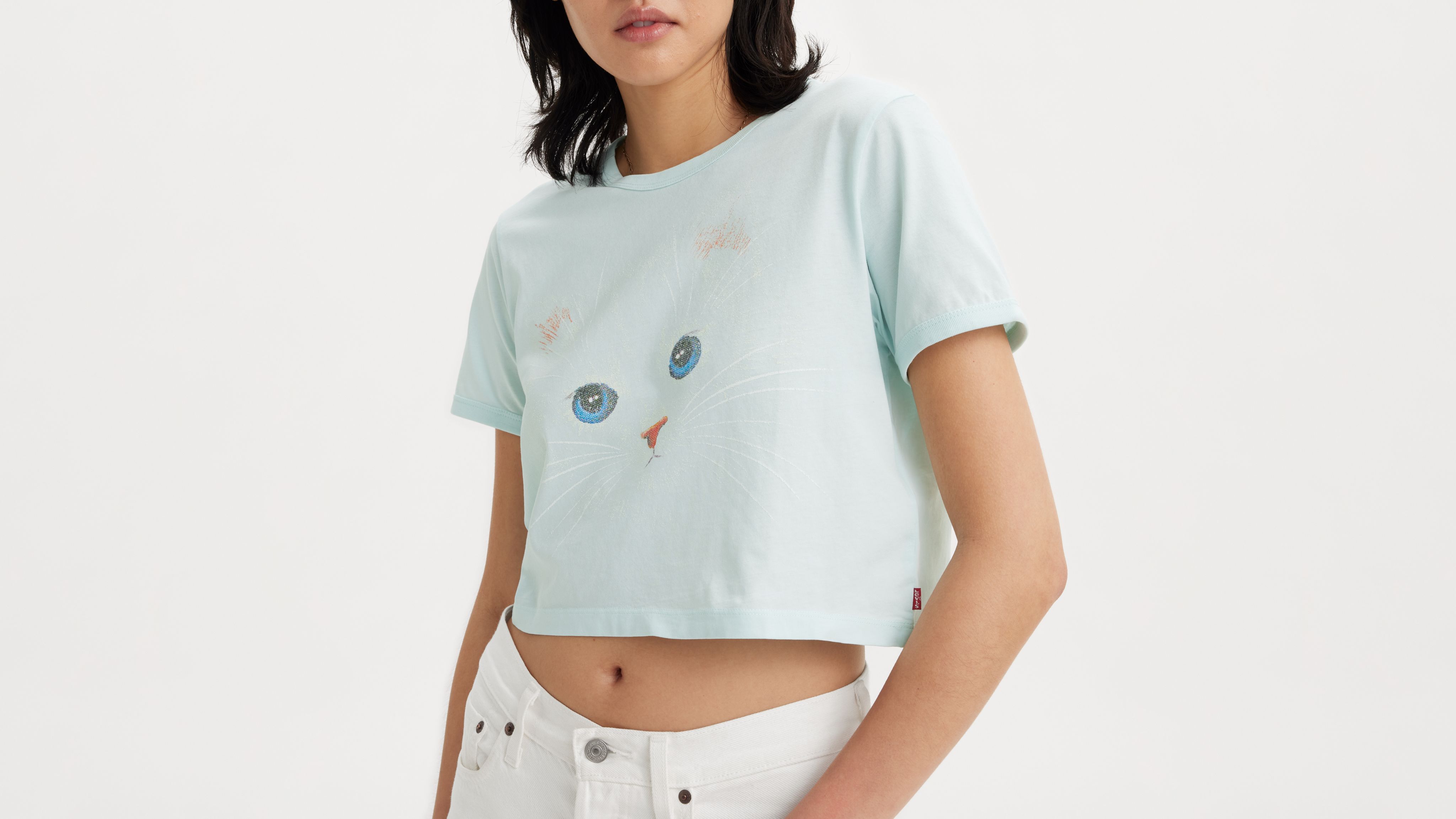 トップス CAT Cat Graphic Tee For Women | Factory