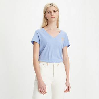 Graphic Perfect V-Neck Top 4