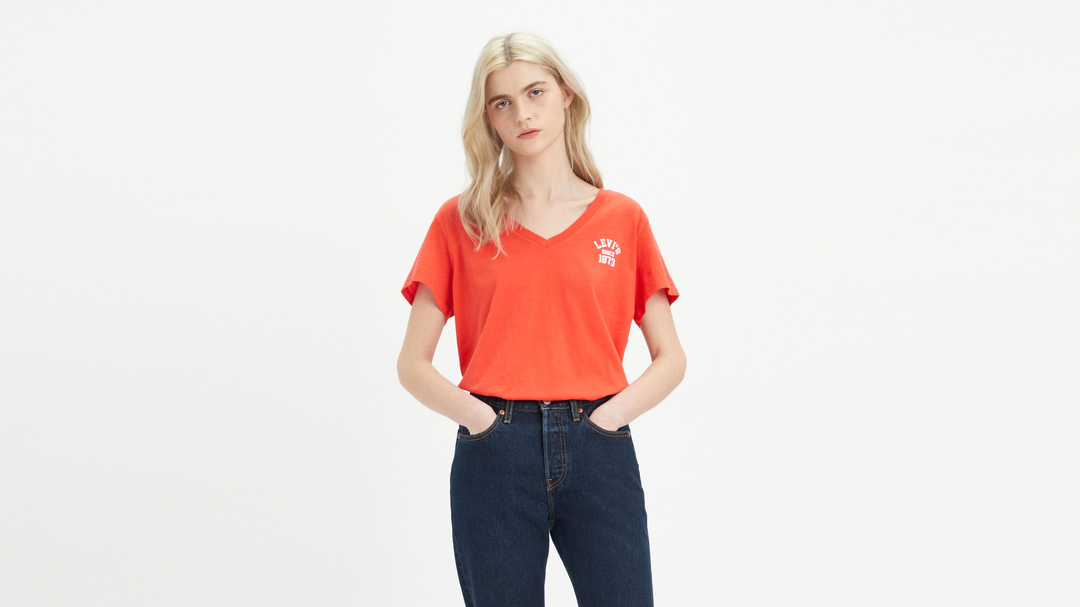 Camiseta con cuello de pico Perfect estampada 4