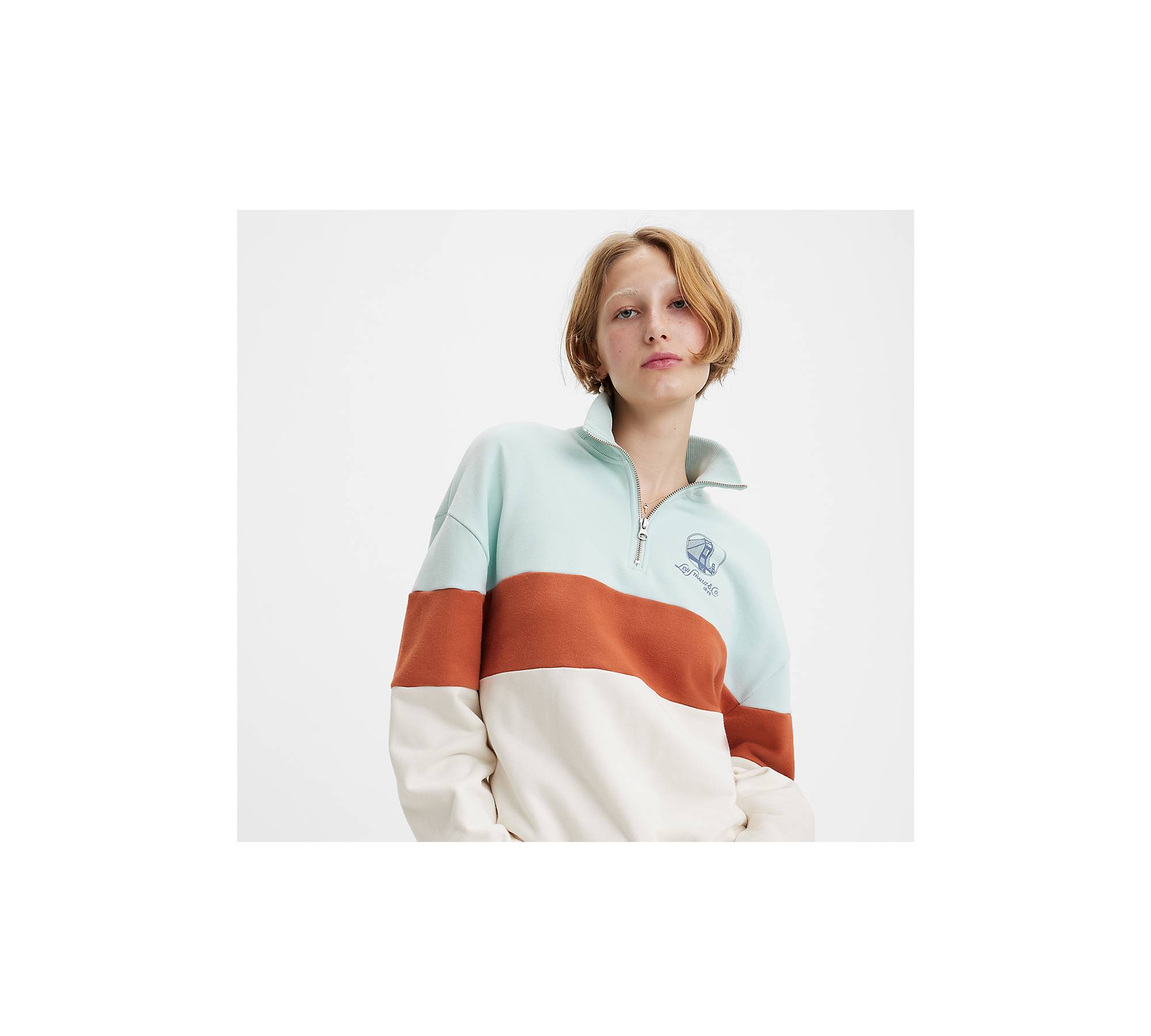 Tee-shirt col rond Levi's® Original en coton vert kaki | Rue Des Hommes