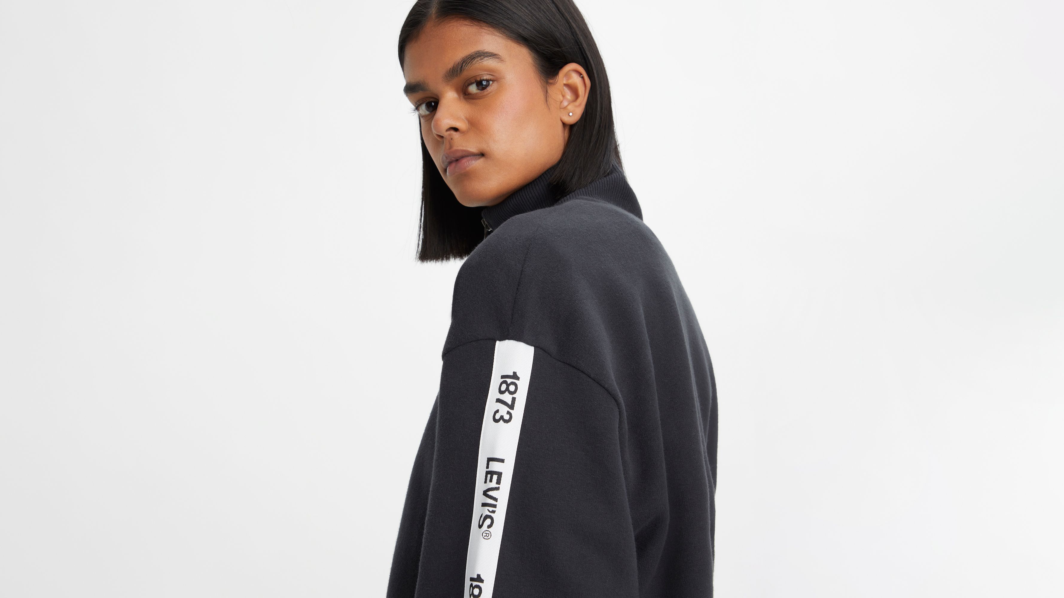 Graphic Rue 1/4 Zip Crewneck Sweatshirt 3