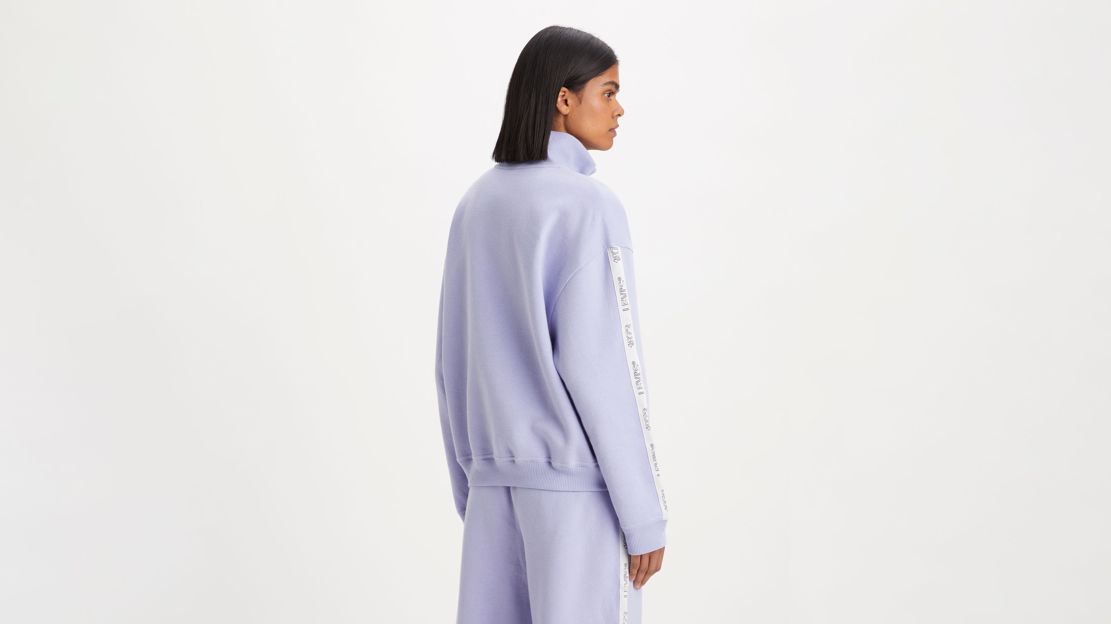 Sudadera de cuello redondo con cremallera de 1/4 Graphic Rue 2