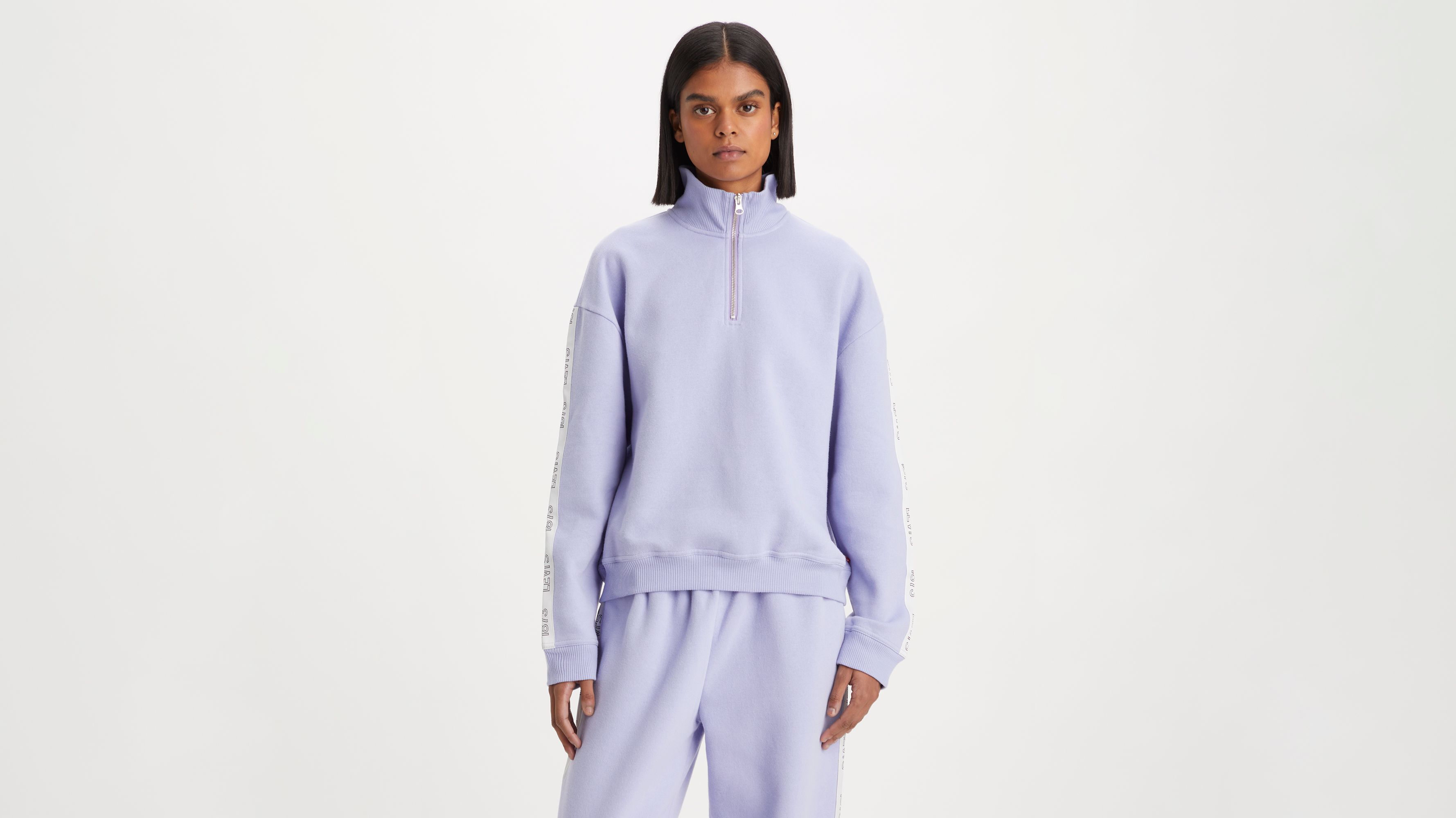 Sudadera de cuello redondo con cremallera de 1/4 Graphic Rue 4