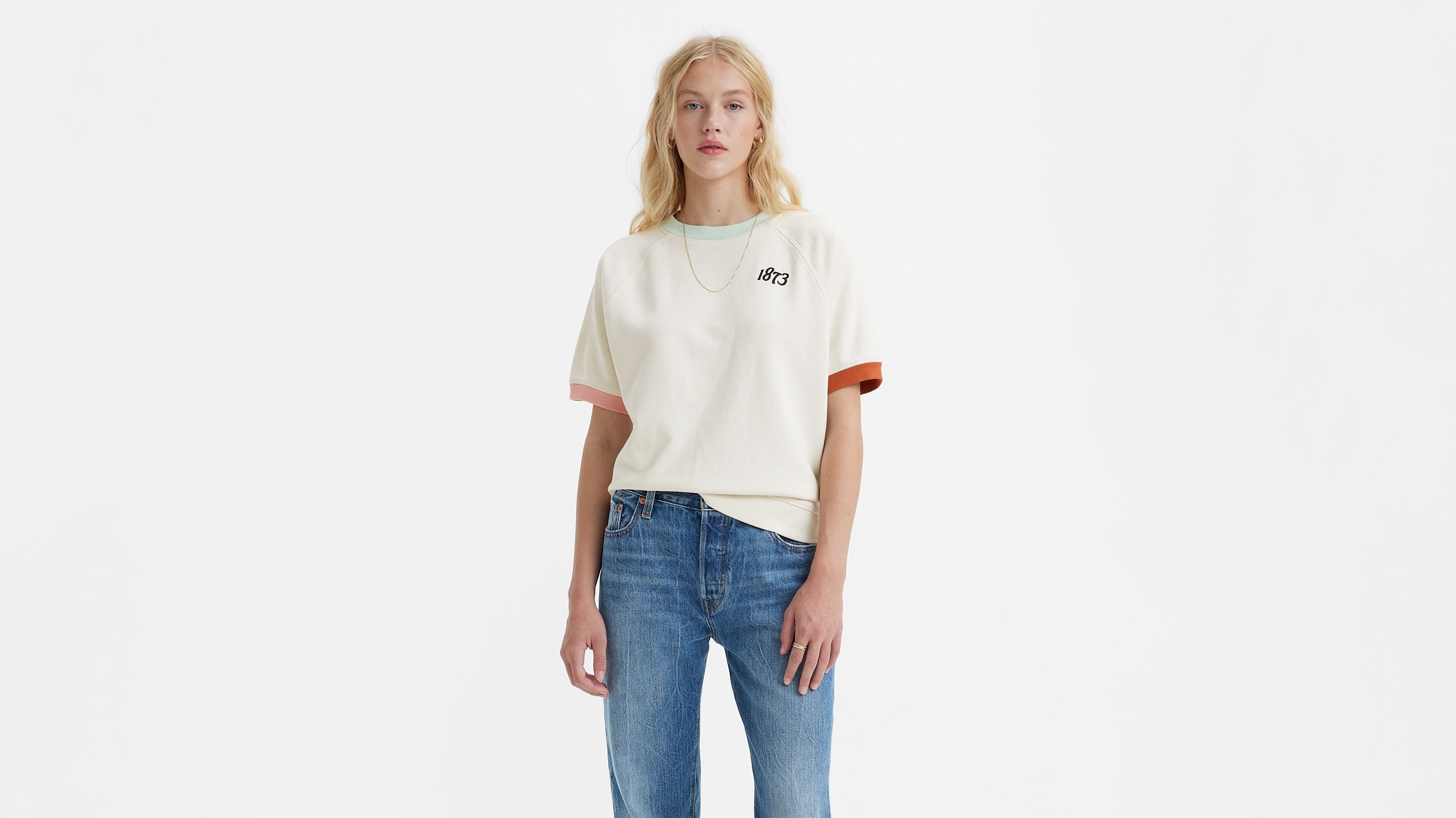 Lee short hot sale sleeve sweatshirts