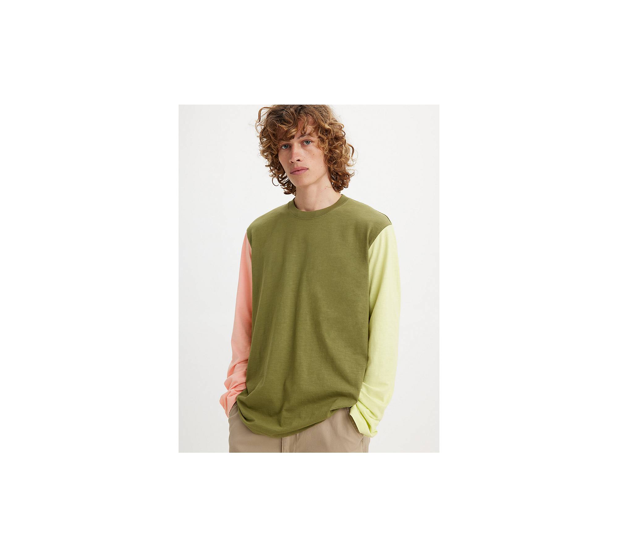 Levi\'s® T-shirt Casual Green Sleeve Long | - US