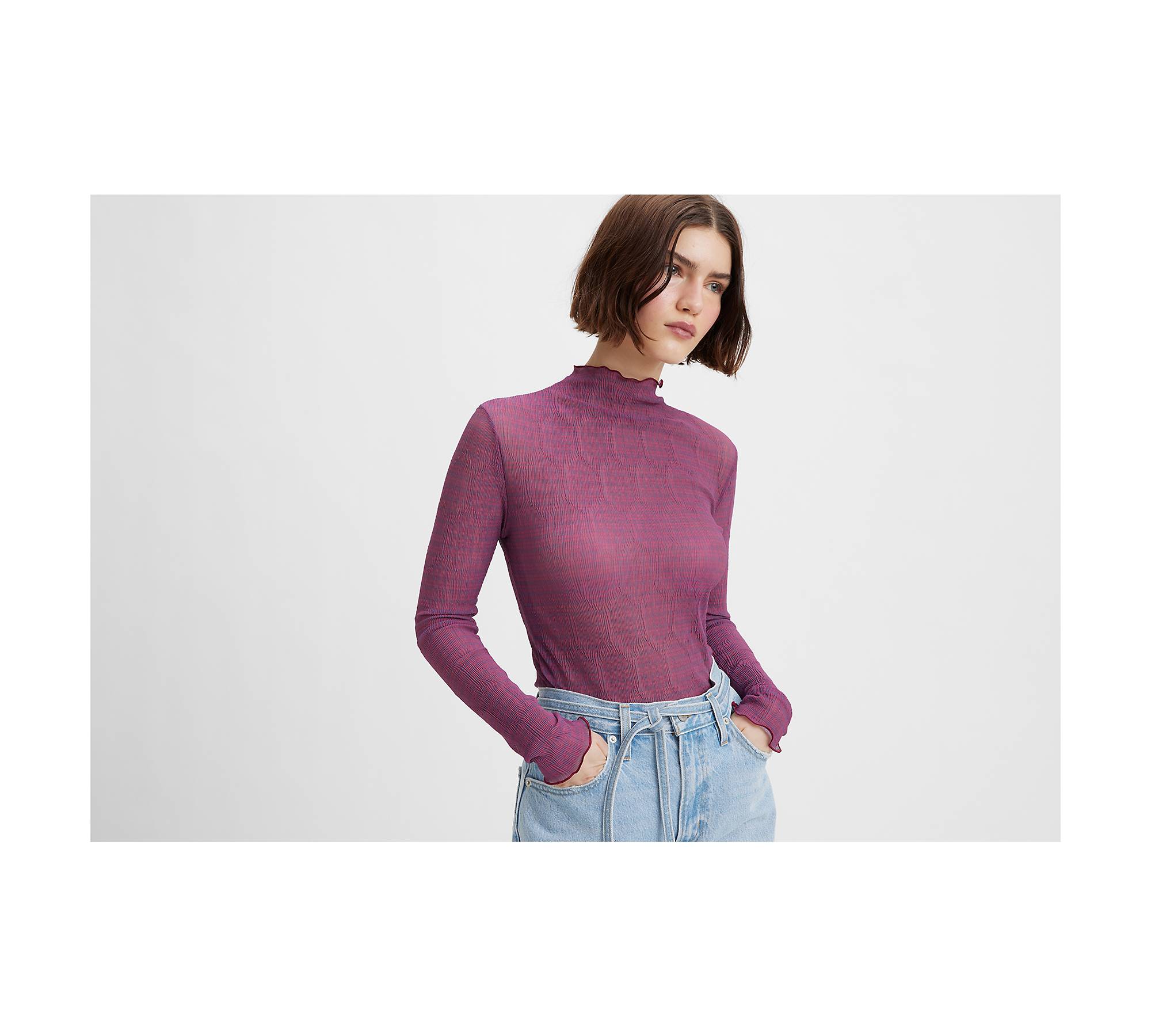 The Long sleeve sheer top trend you need now - Jadore-Fashion