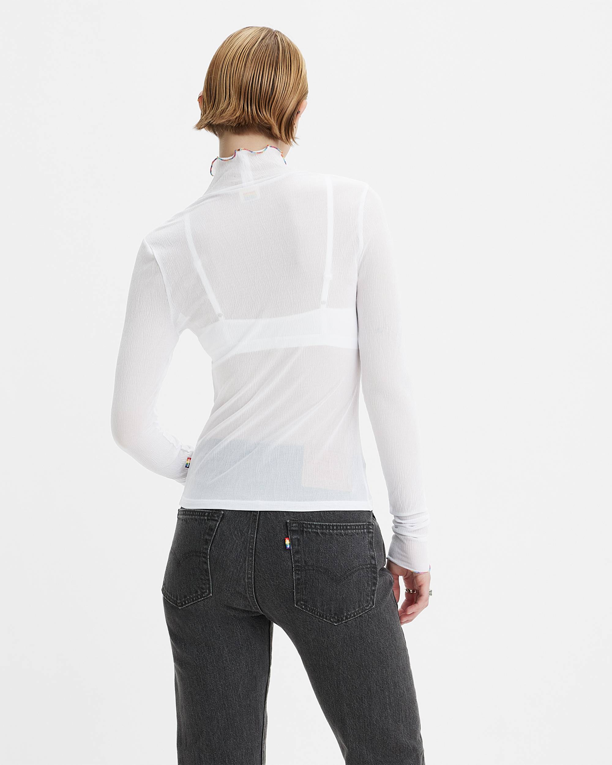 Lettuce Edge Second Skin Long Sleeve Tee - White | Levi's® XK Lettuce Edge Second Skin Long Sleeve Tee - White | Levi's® XK