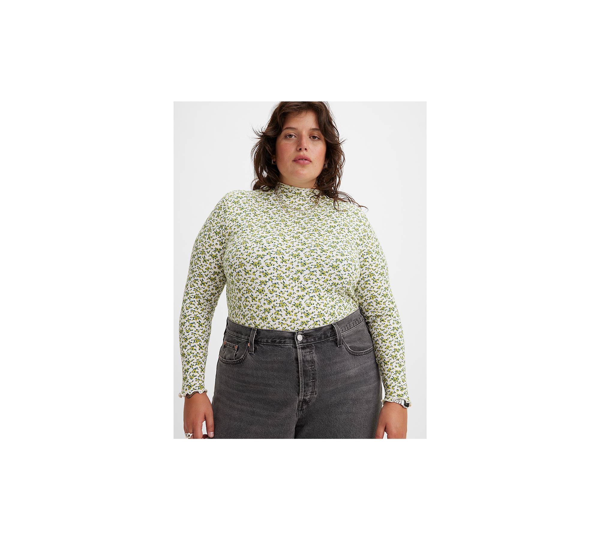 Flora Mockneck Sweater (Plus Size) 1