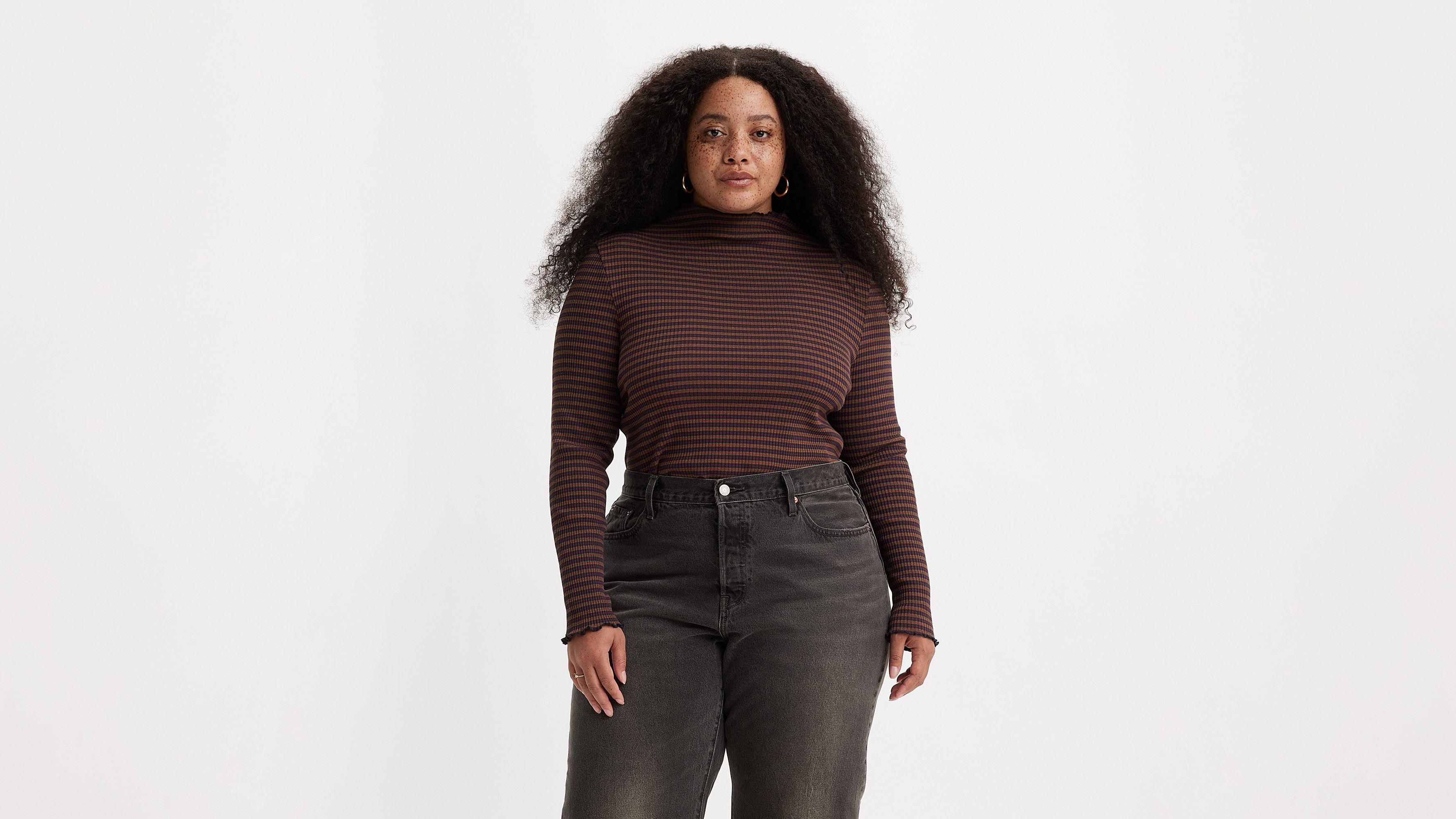 Flora Mockneck Top (Plus Size) 2