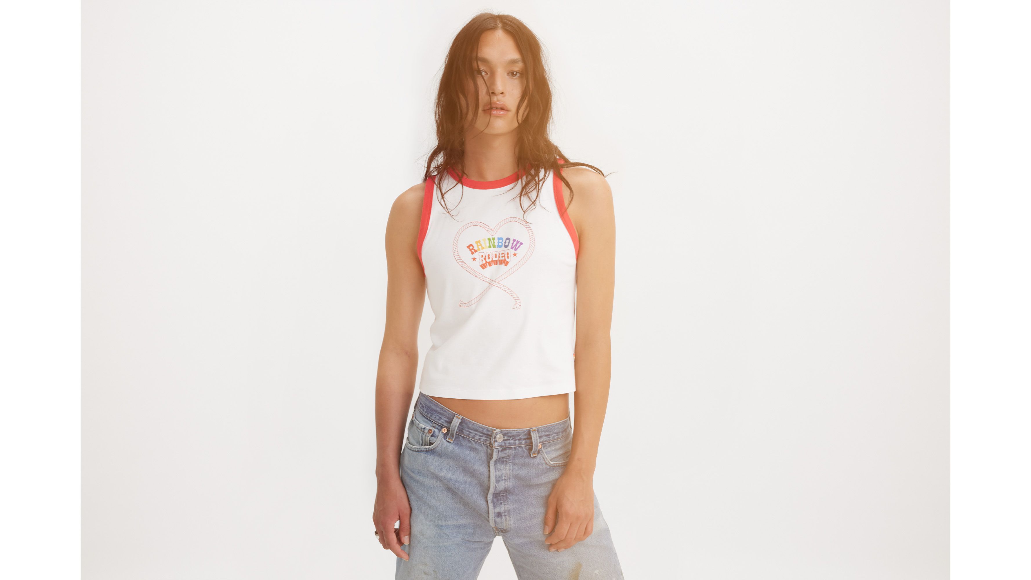 Levi's® Pride Rainbow Rodeo Ringer Tank