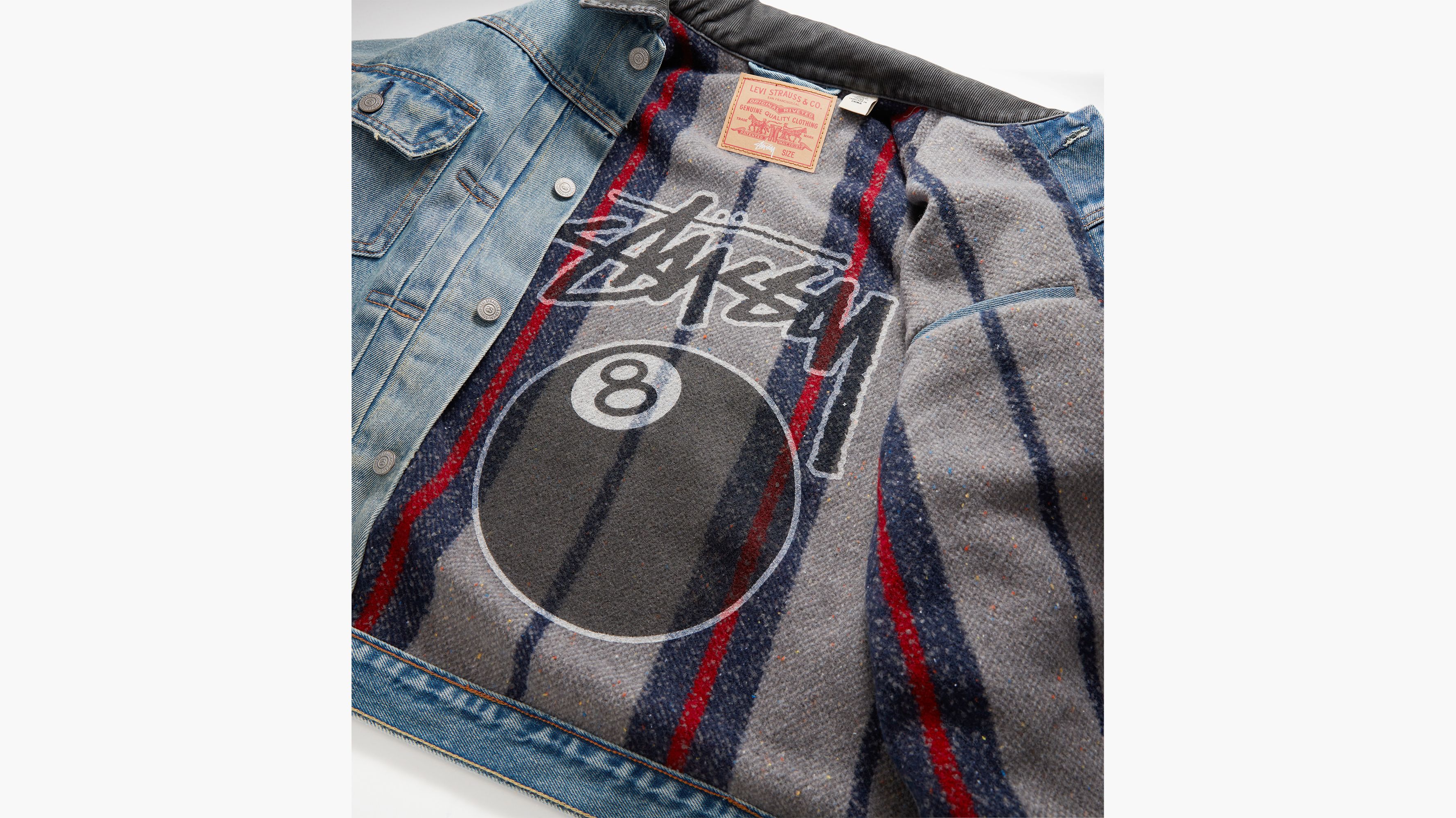 値引きする Stussy x Levi's Embossed Trucer Denim Ｓ