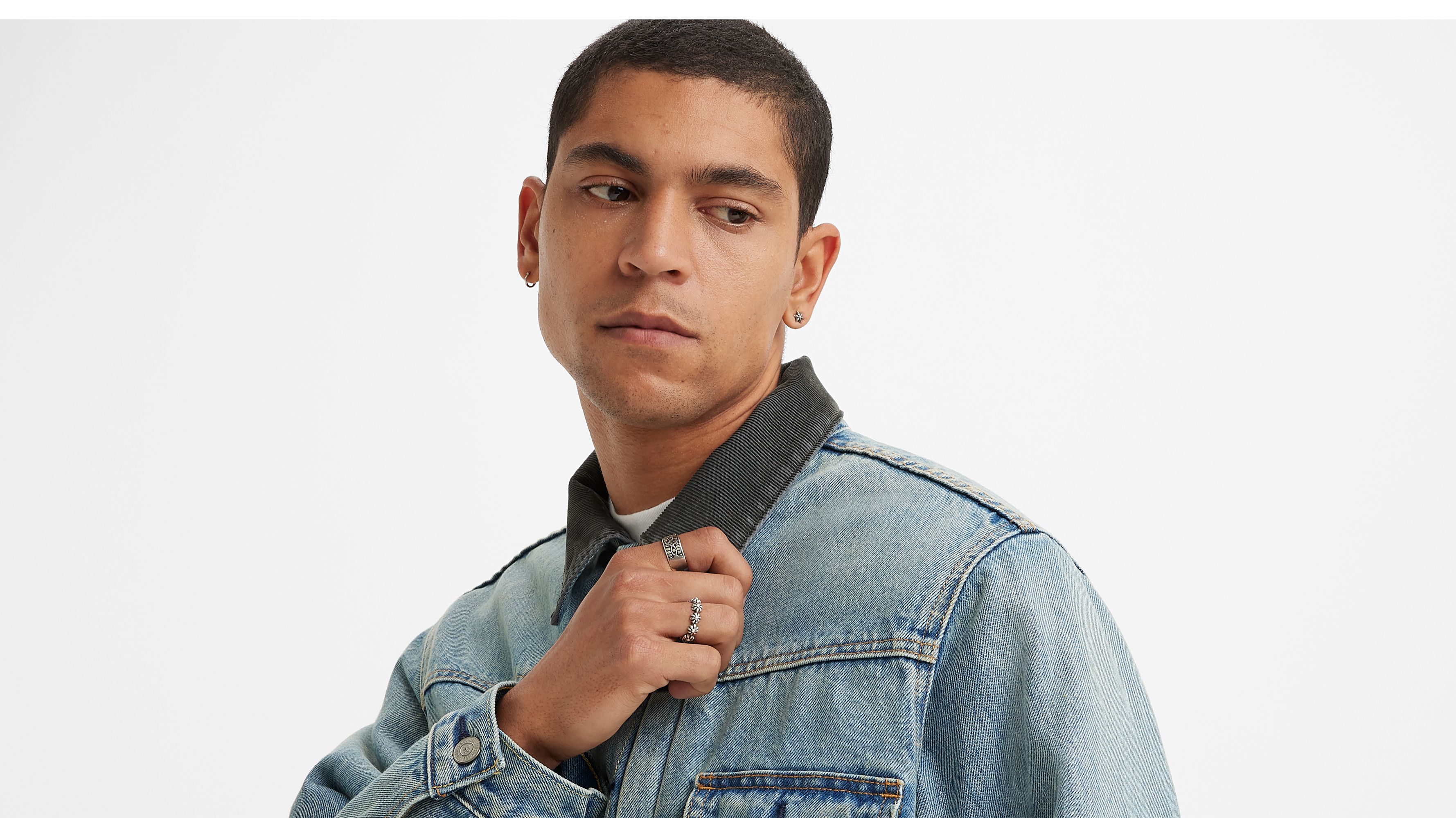 Stüssy & Levi's® Embossed Trucker Jacket - Medium Wash | Levi's® US