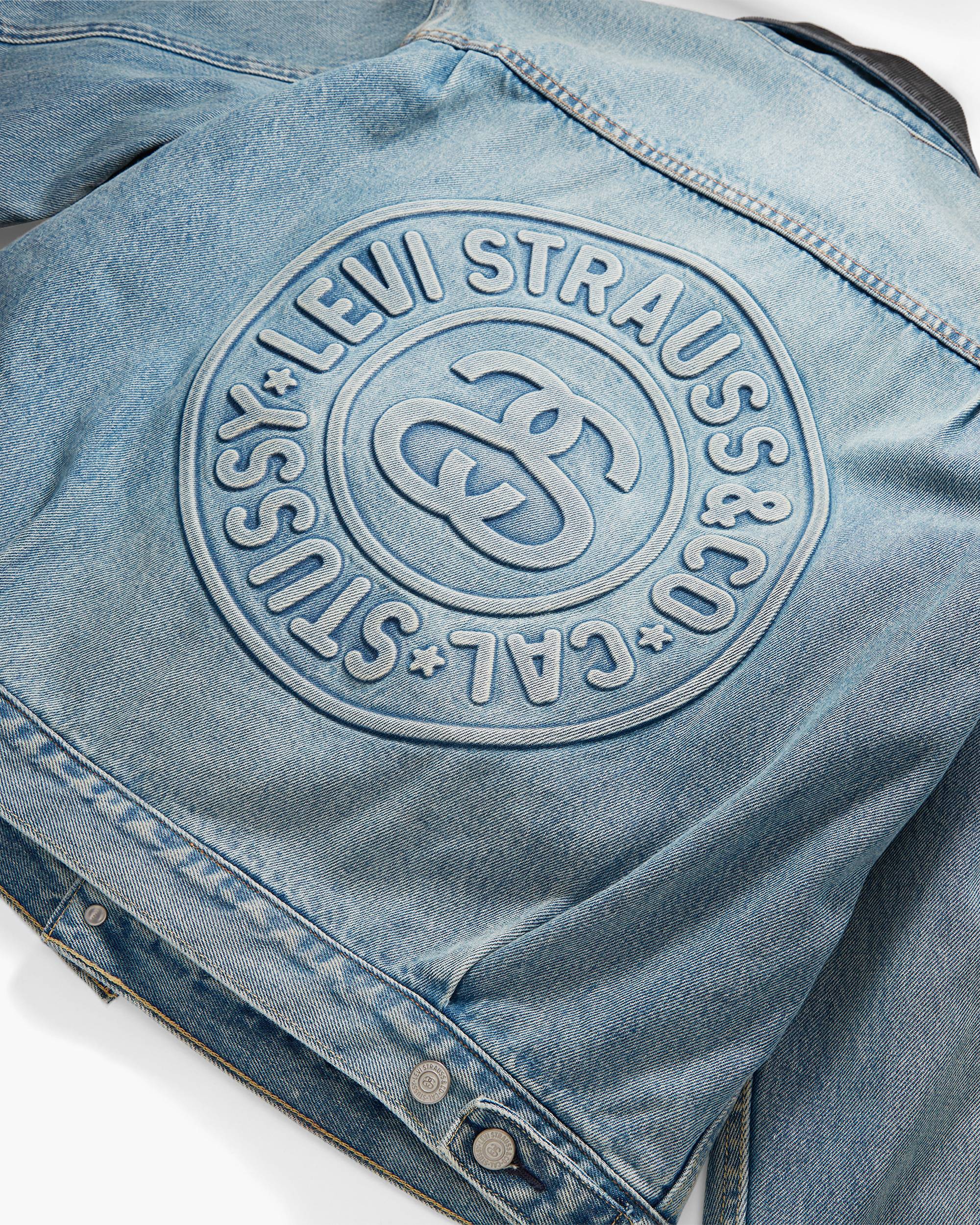 Stüssy & Levi's® Embossed Trucker Jacket - Medium Wash Stüssy & Levi's® Embossed Trucker Jacket - Medium Wash