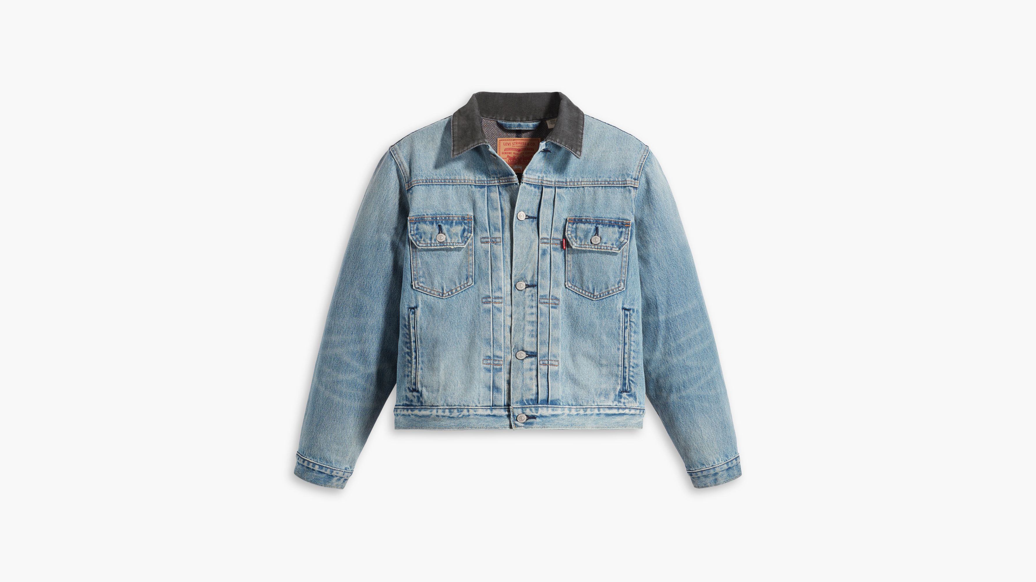 Stüssy & Levi's® Embossed Trucker Jacket - Medium Wash | Levi's