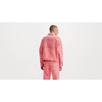 Stüssy & Levi's® Jacquard Trucker Jacket - Pink | Levi's® US