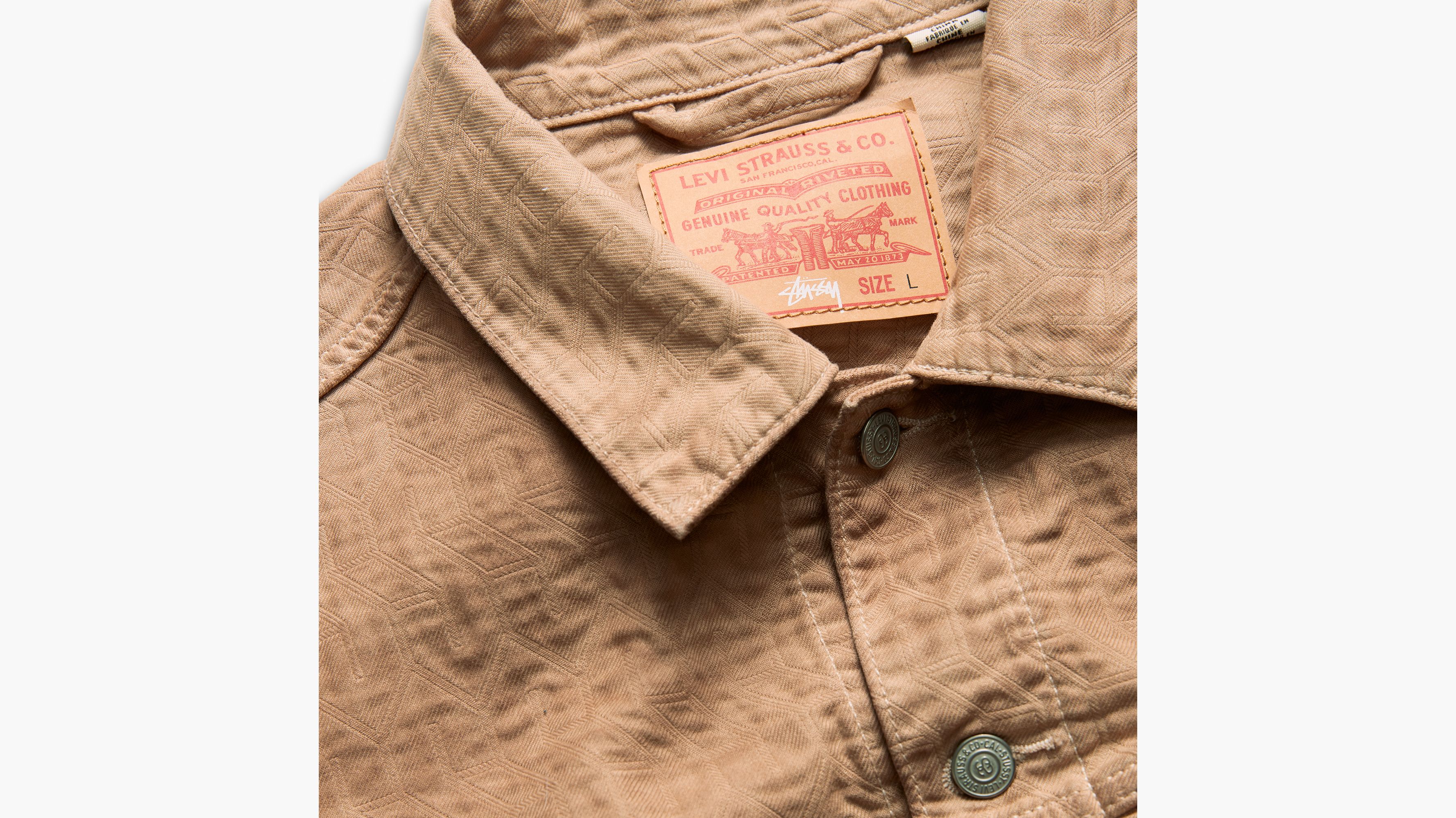 Stüssy & Levi's® Jacquard Trucker Jacket - Brown | Levi's® US