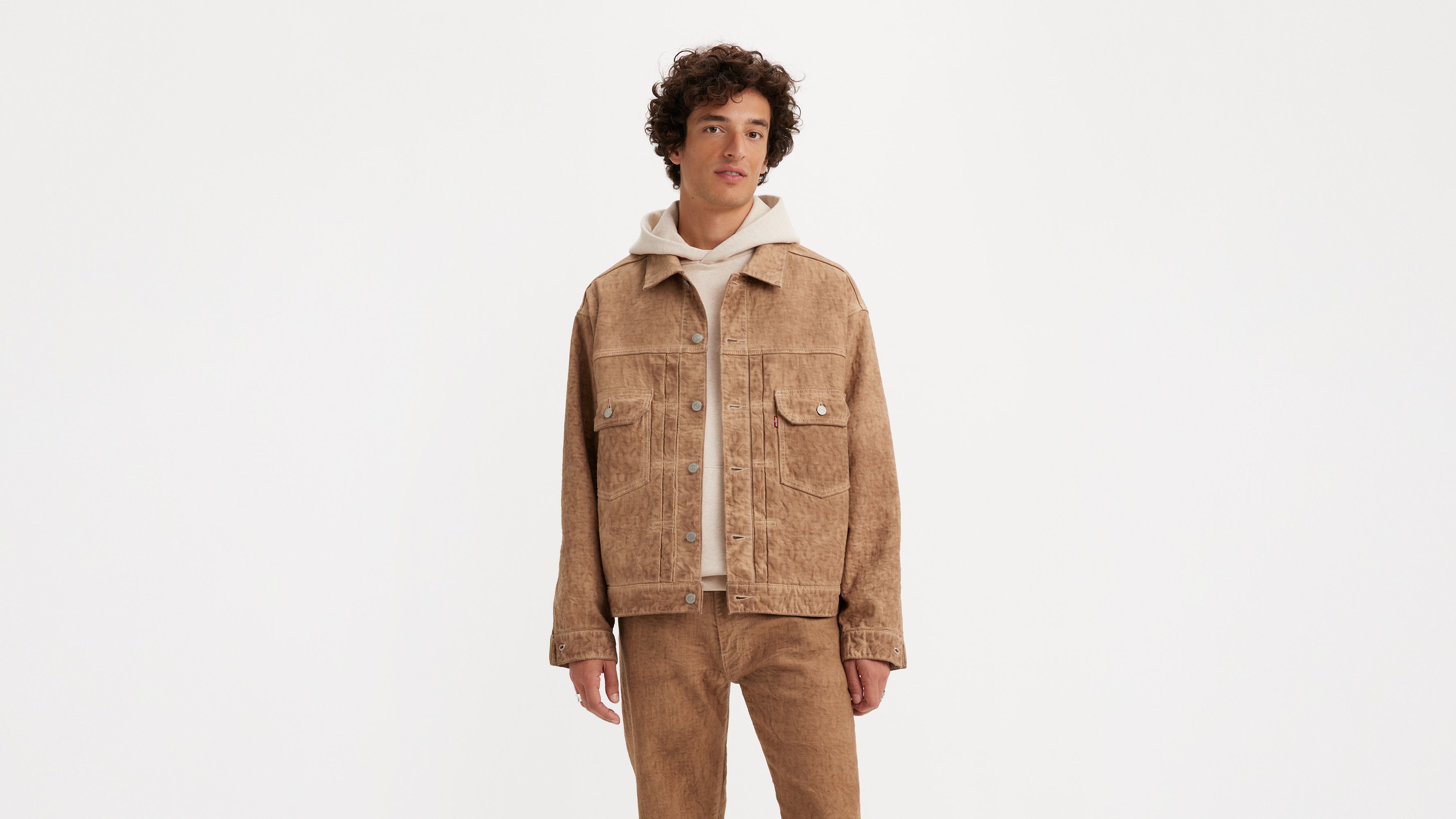 Stüssy & Levi's® Jacquard Trucker Jacket - Brown | Levi's® US