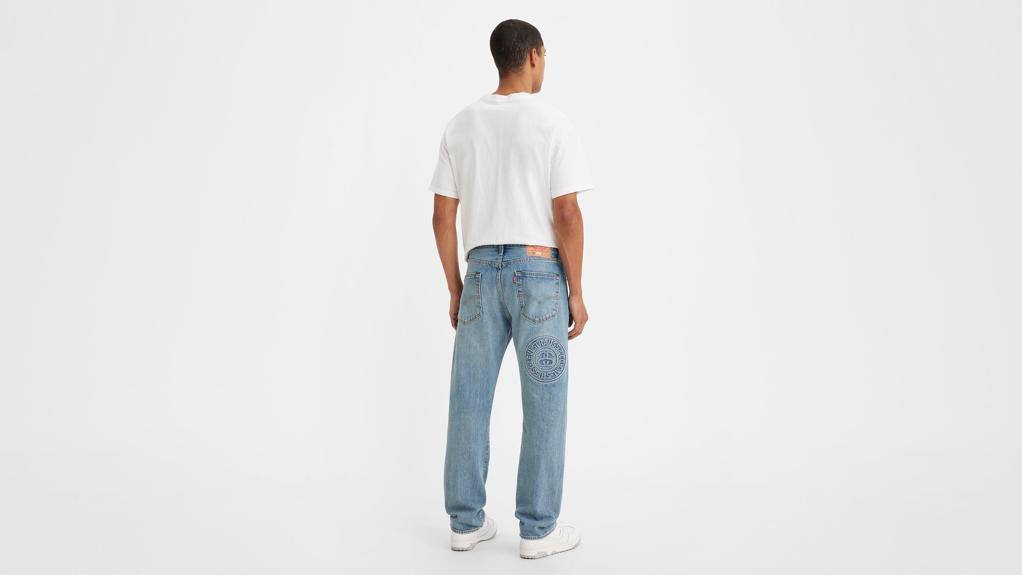 Stüssy & Levi's® Embossed 501® Jeans - Blue | Levi's® GB