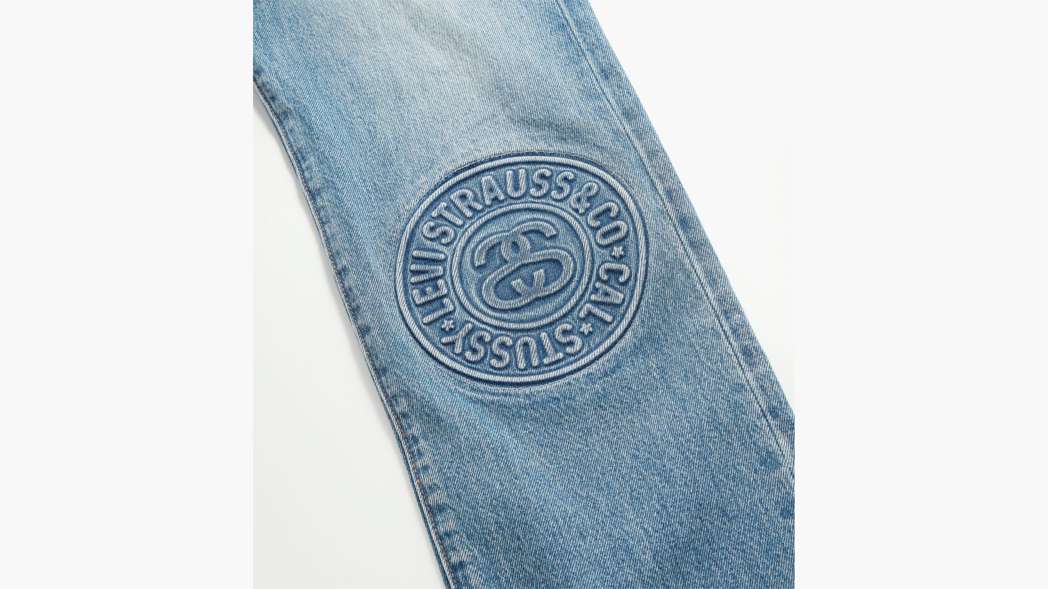 Stüssy & Levi's® Embossed 501® Jeans - Blue | Levi's® GB