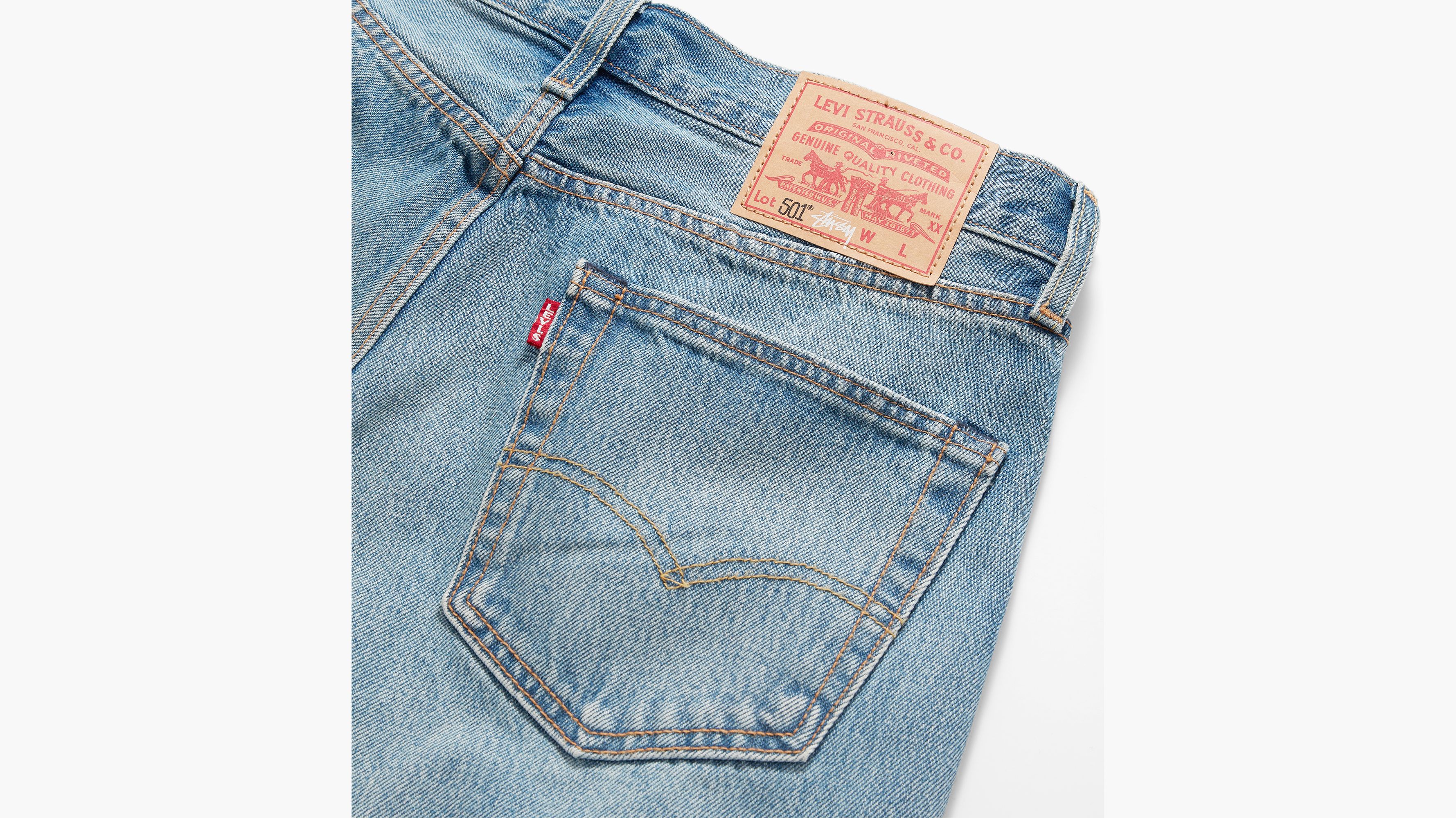 Stüssy & Levi's® Embossed 501® Jeans - Medium Wash | Levi's® CA