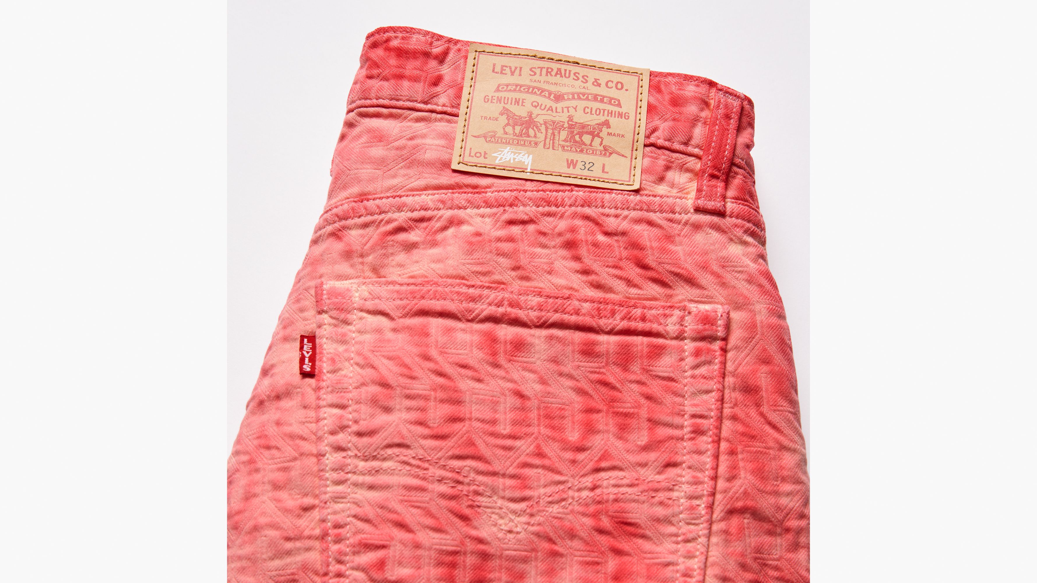 Stüssy & Levi's® Jacquard Jeans - Pink | Levi's® US