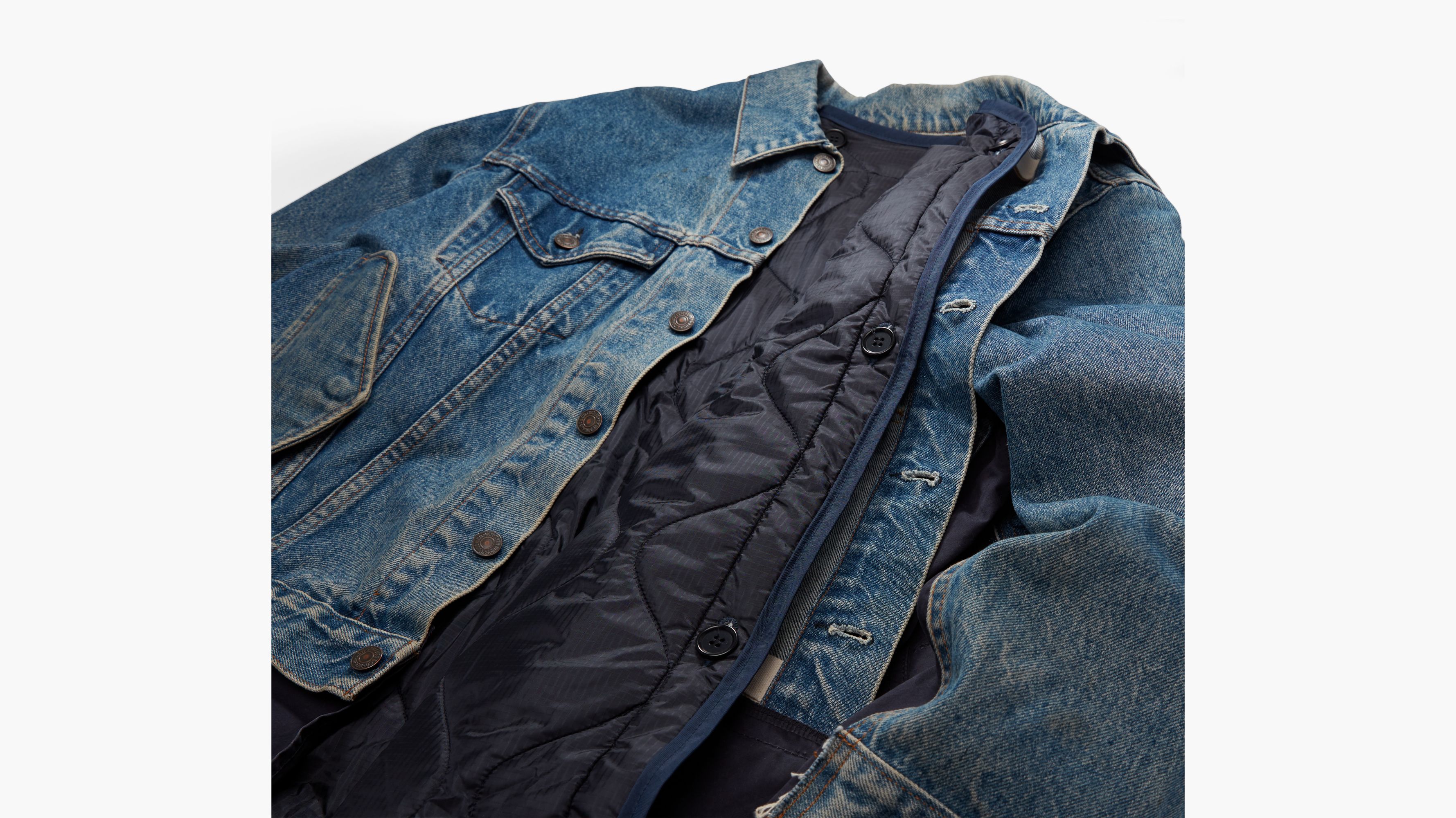 Levi's® X Undercover Hybrid Trucker Mods Coat - Medium Wash