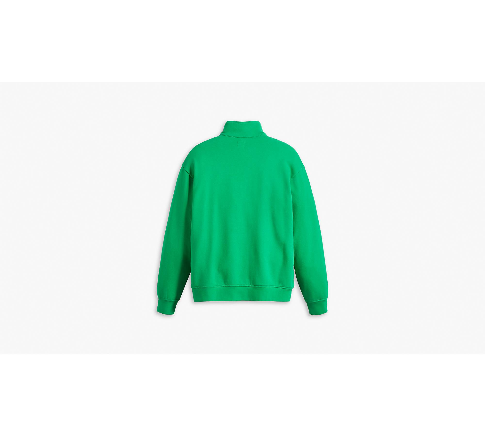 Relaxed Fit Graphic 1/4 Zip Sweatshirt - Green | Levi's® US