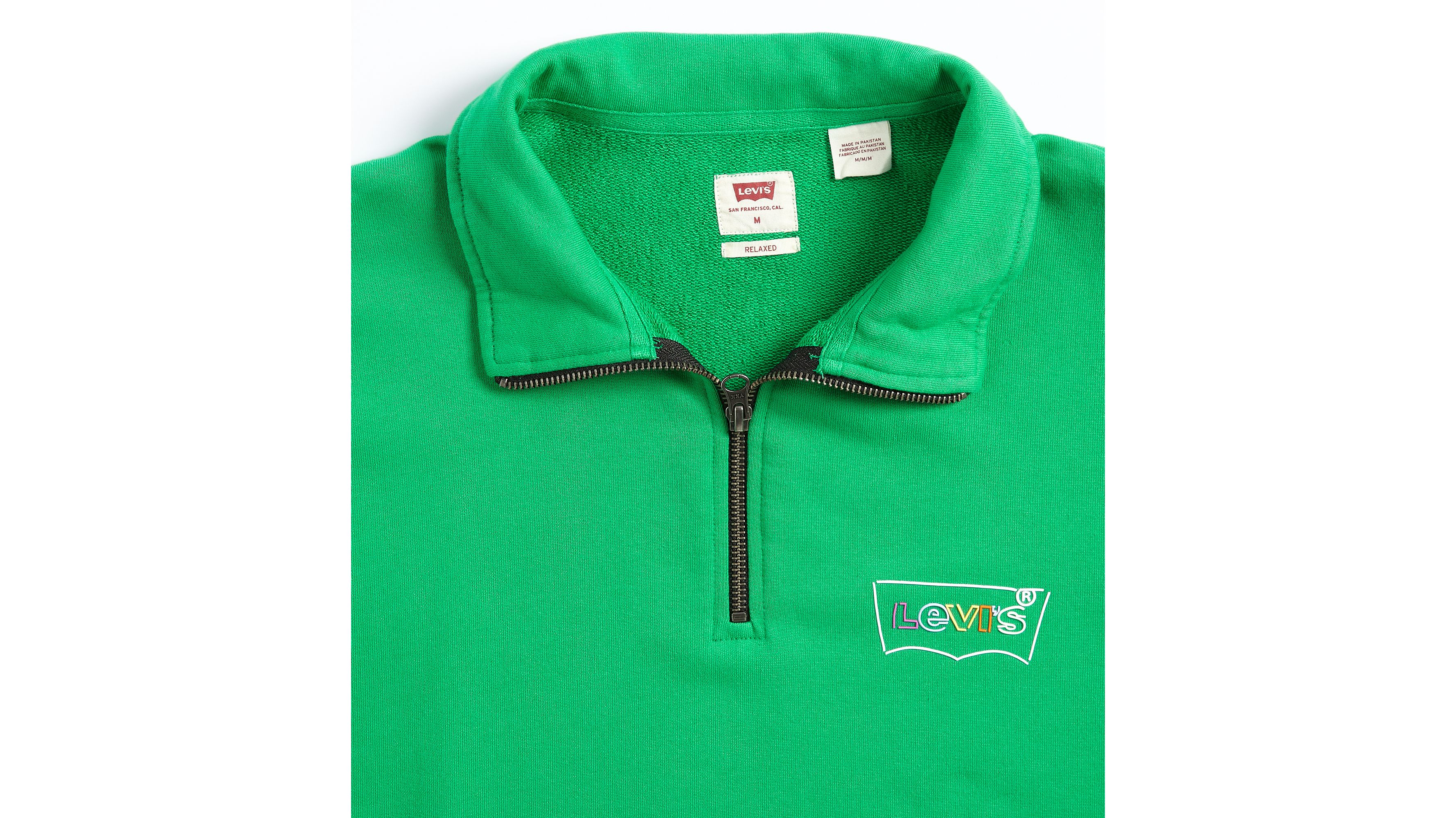 トップス 50-60s Swagger Club size: L Relaxed Fit Graphic 1/4 Zip Sweatshirt - Green | Levi's® US