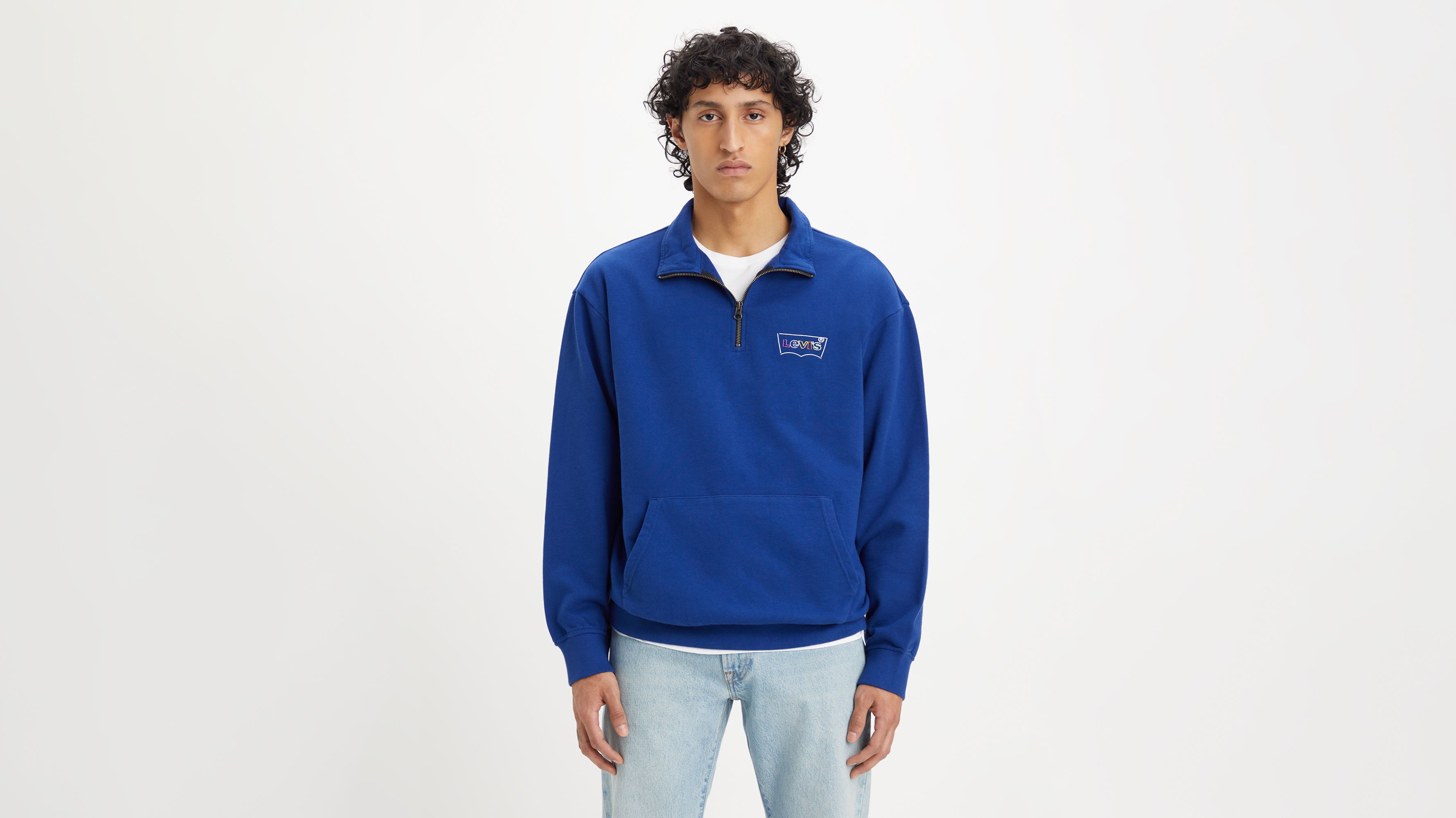 Relaxed Fit Graphic 1/4 Zip Sweatshirt 2