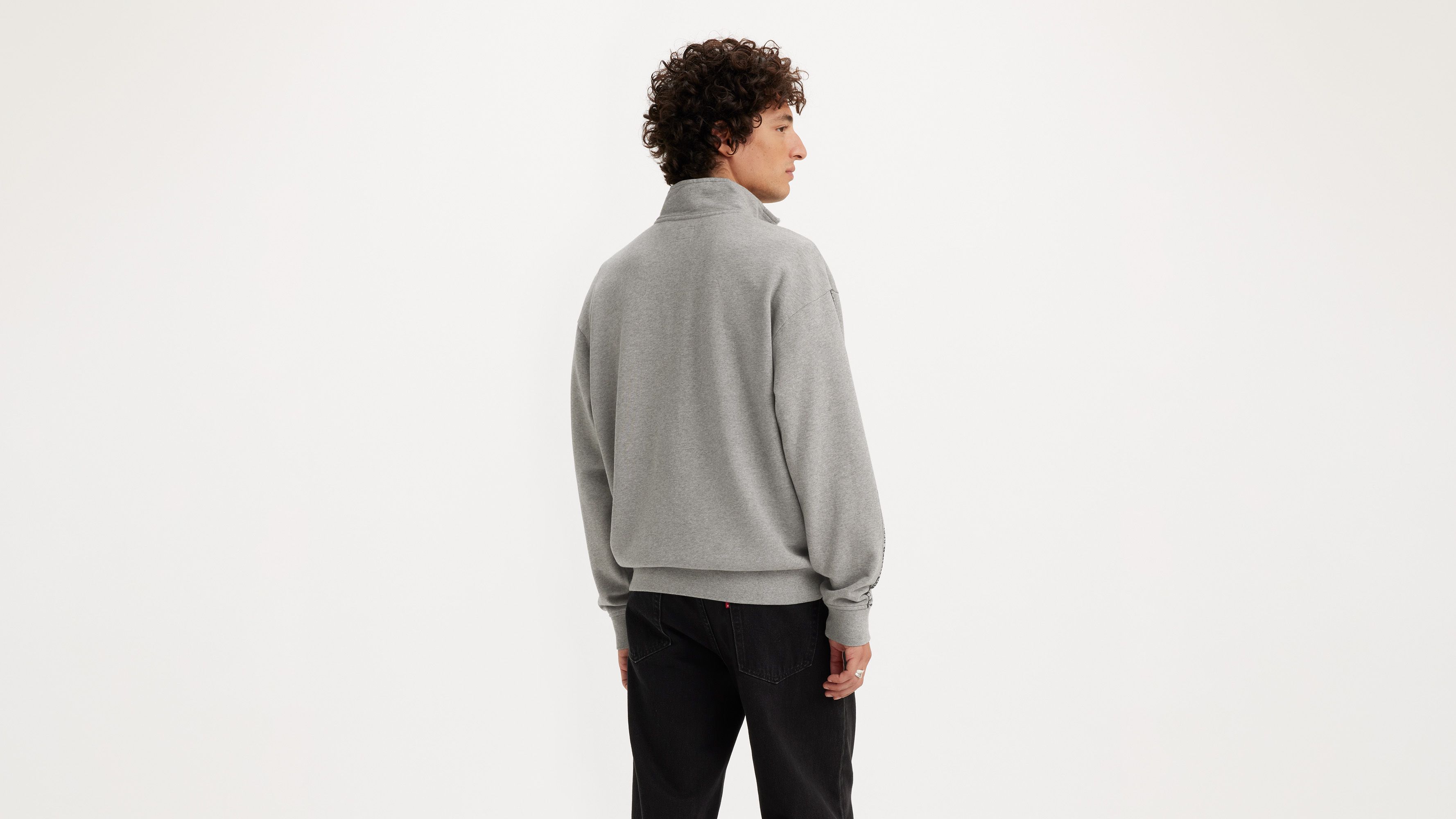 Relaxed Fit Graphic 1/4 Zip Sweatshirt 3