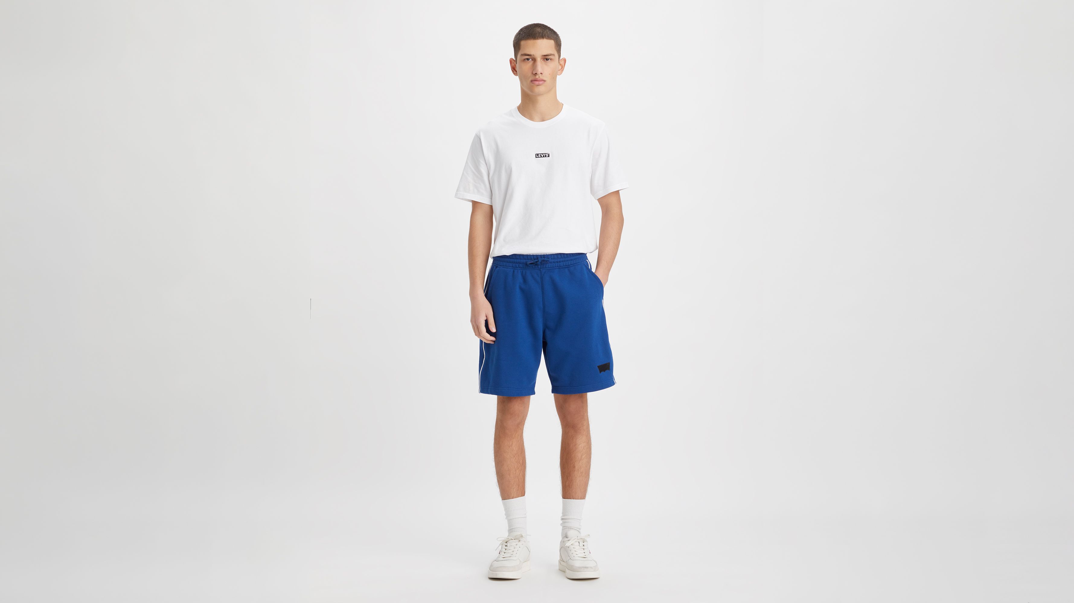 Lacoste Men's Branded Bands Fleece Shorts