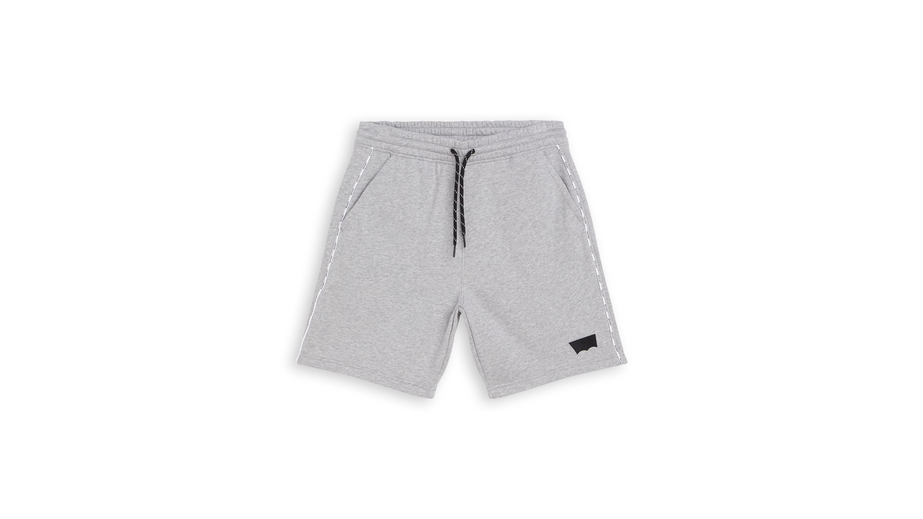 A Line Piping Shorts- Red