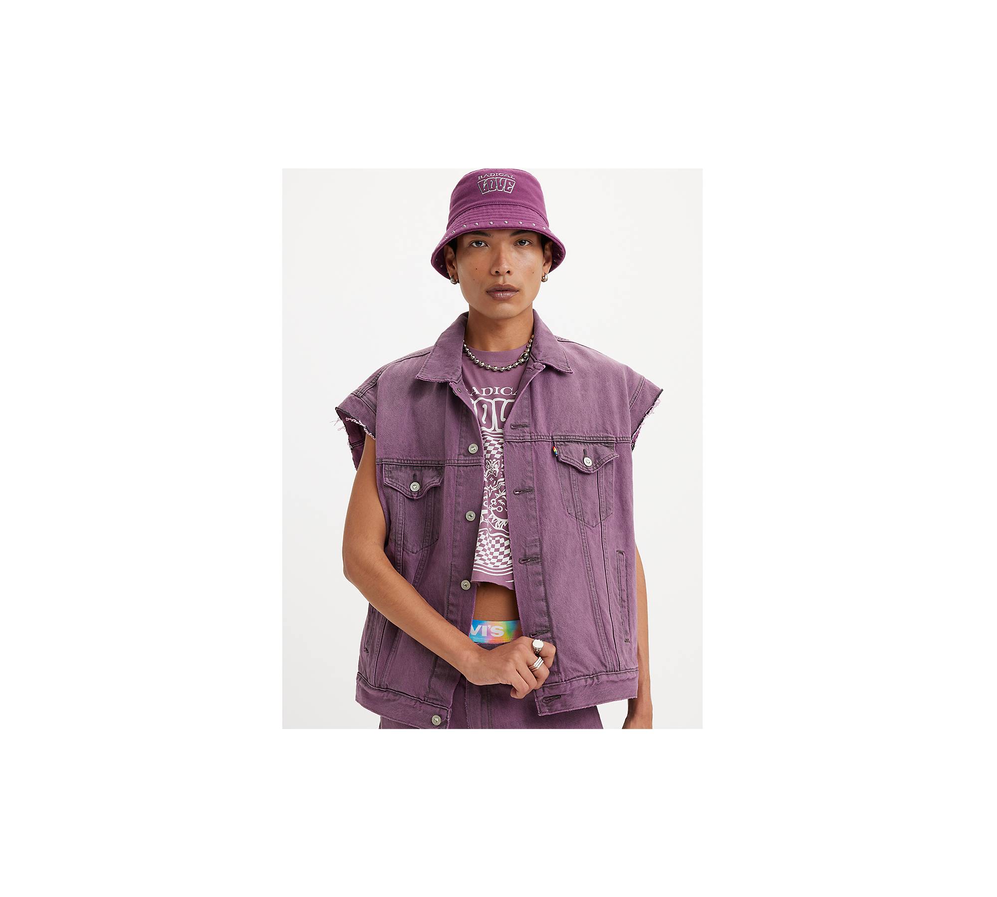 Levi's® Pride Liberation Trucker Vest - Purple