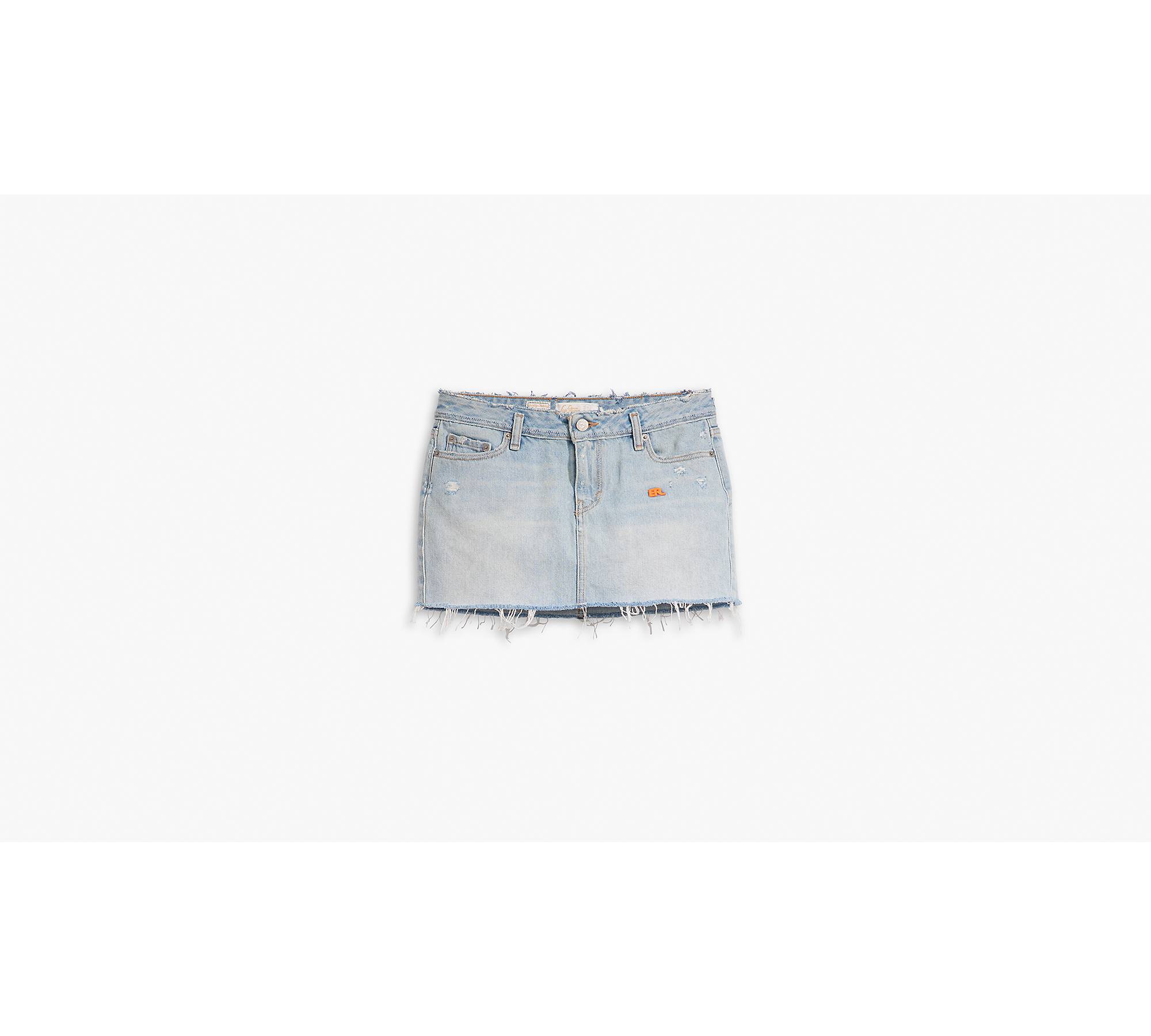 Levi’s® X Erl Women's Mini Skirt - Light Wash | Levi's® US