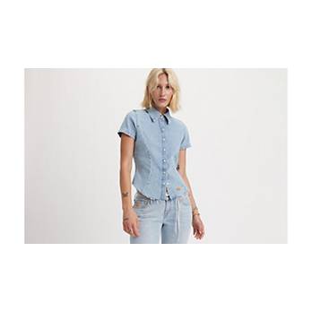 Levi’s® x ERL Women's Fitted Denim Shirt 1