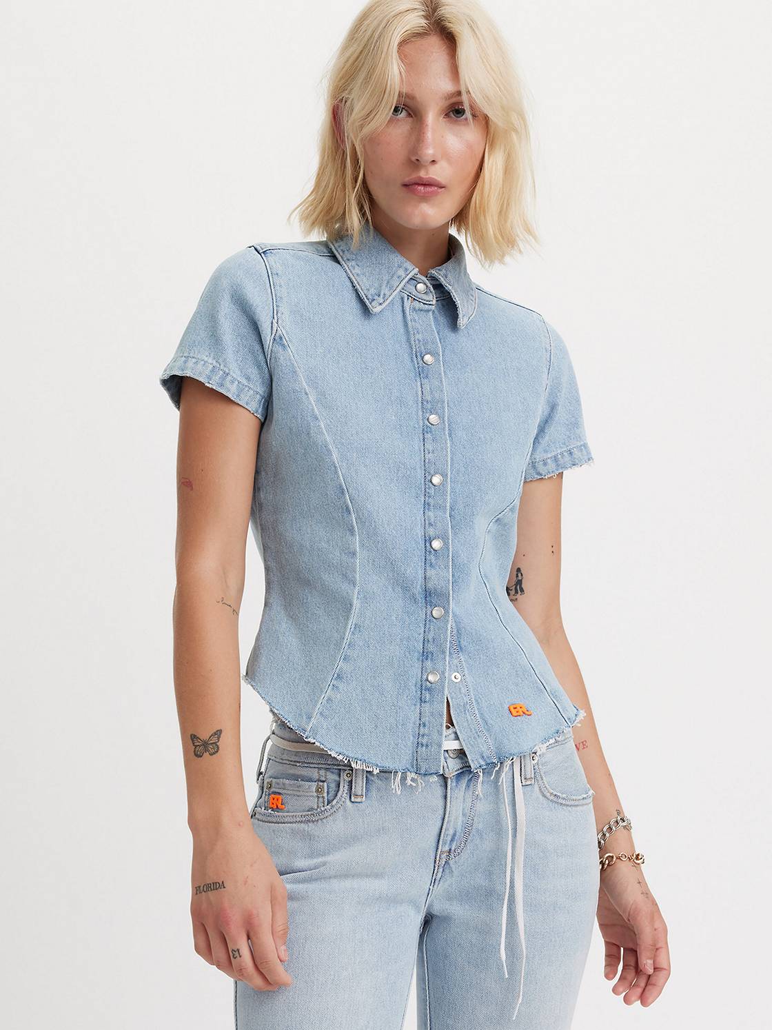 Levi’s® x ERL Fitted Denim Shirt 1