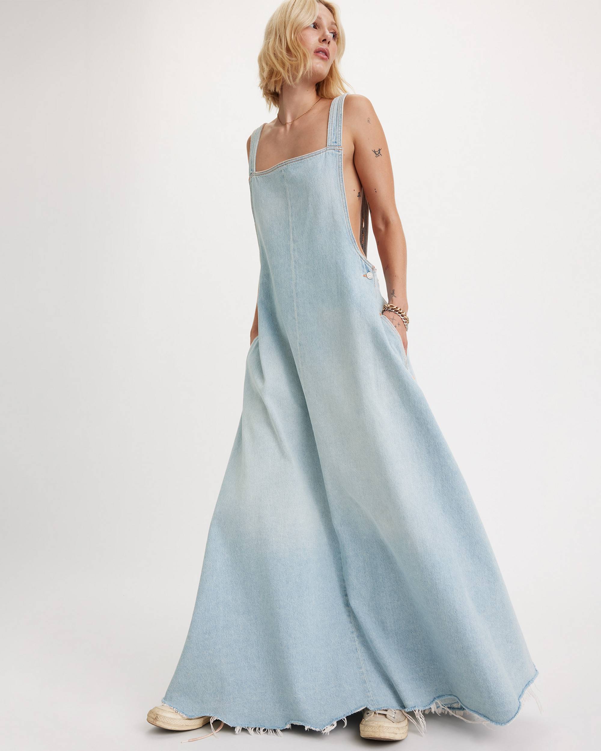 Levi's® X Erl Women's Heritage Dress - Light Wash | Levi's® US Levi's® X Erl Women's Heritage Dress - Light Wash | Levi's® US