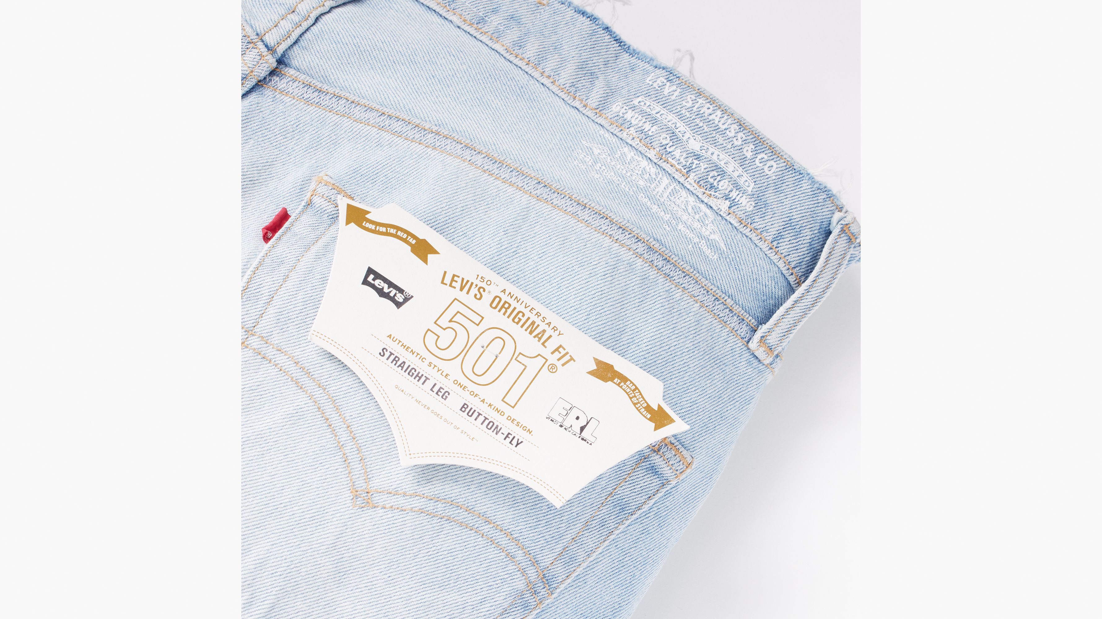 Levi's® X Erl Men's 501® Split-leg Jeans - Light Wash | Levi's® CA