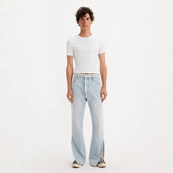 Levi's® X Erl Men's 501® Split-leg Jeans - Light Wash Levi's® X Erl Men's 501® Split-leg Jeans - Light Wash