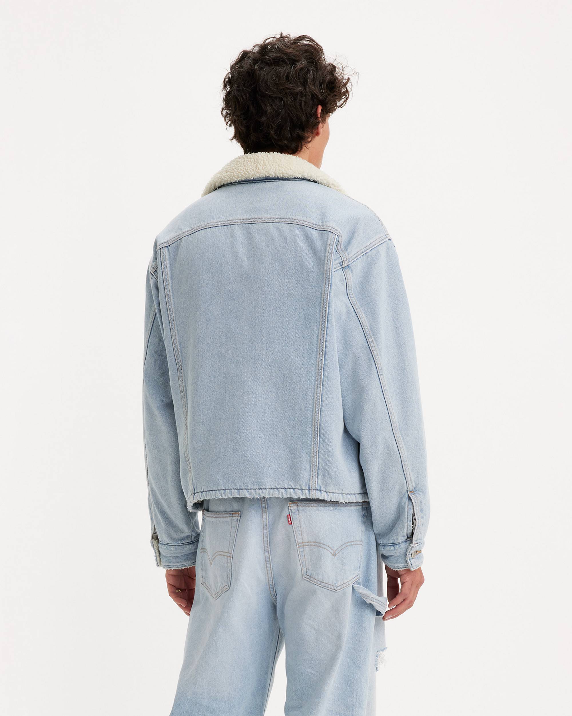 Levi's® X Erl Men's Sherpa Trucker Jacket - Light Wash Levi's® X Erl Men's Sherpa Trucker Jacket - Light Wash