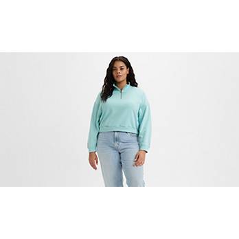 Cosmo 1/4 Zip Sweatshirt (Plus) 1