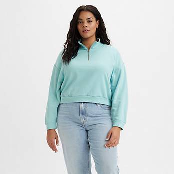 Cosmo 1/4 Zip Sweatshirt (Plus) 1